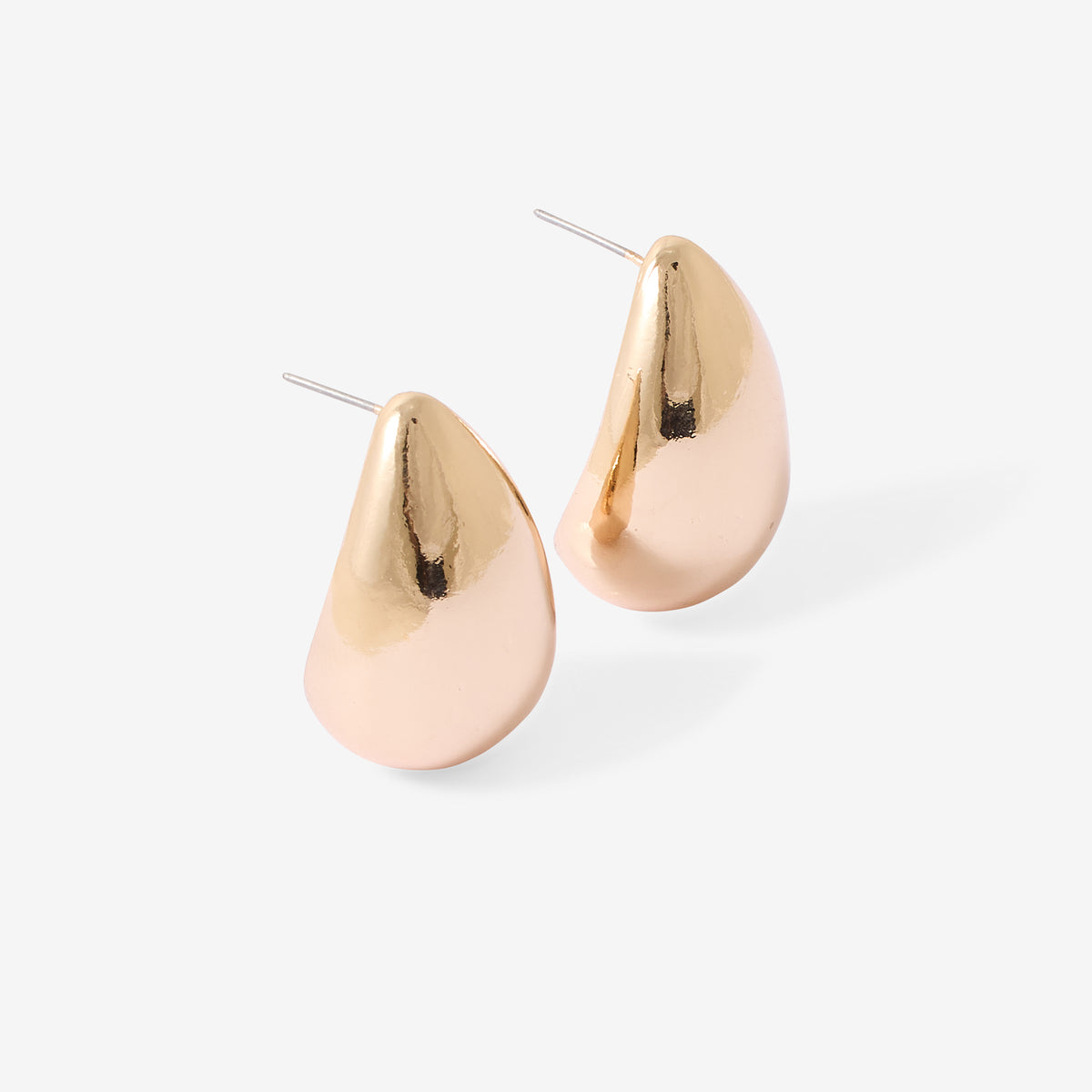 Boucles d'oreilles gouttes dorées