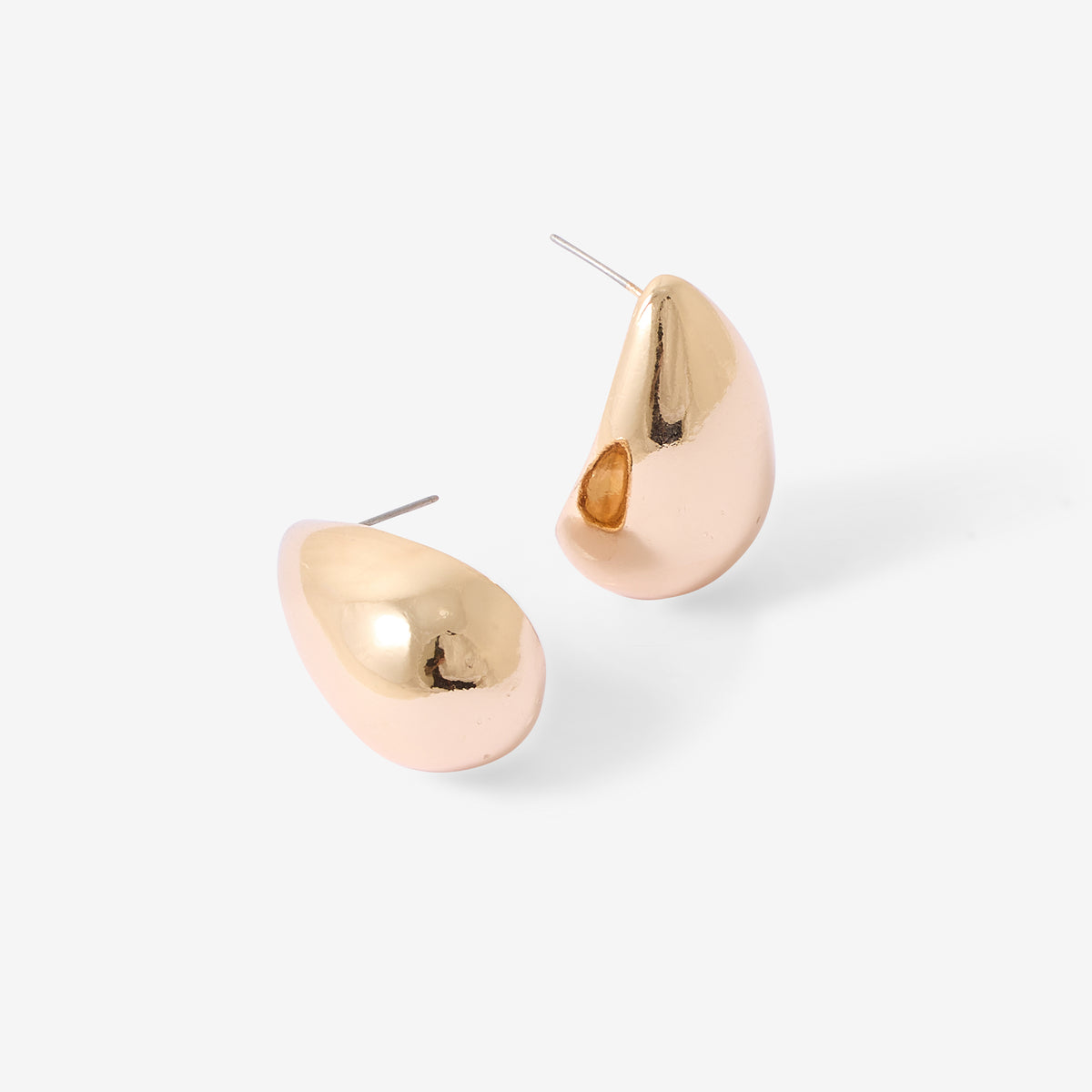 Boucles d'oreilles gouttes dorées