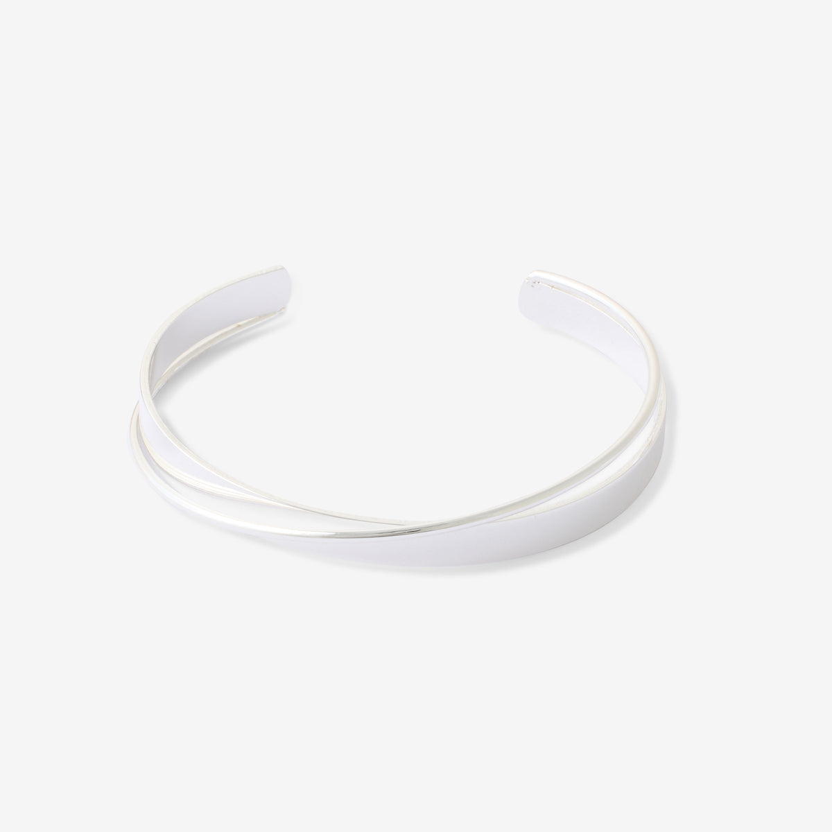 Manchette croisée argenté