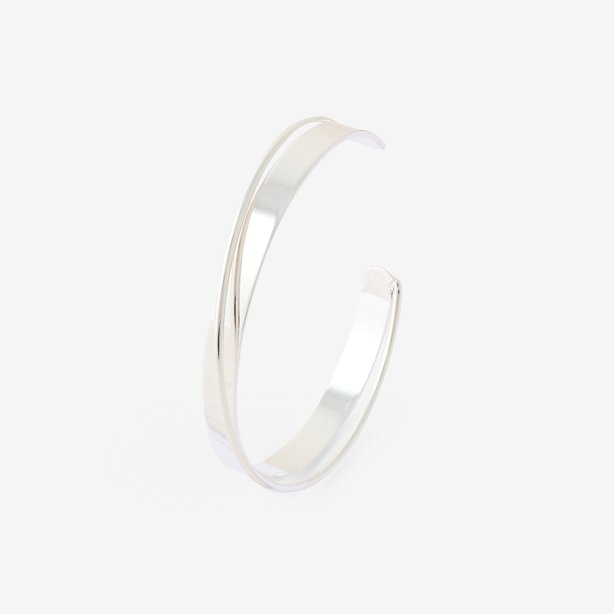 Manchette croisée argenté