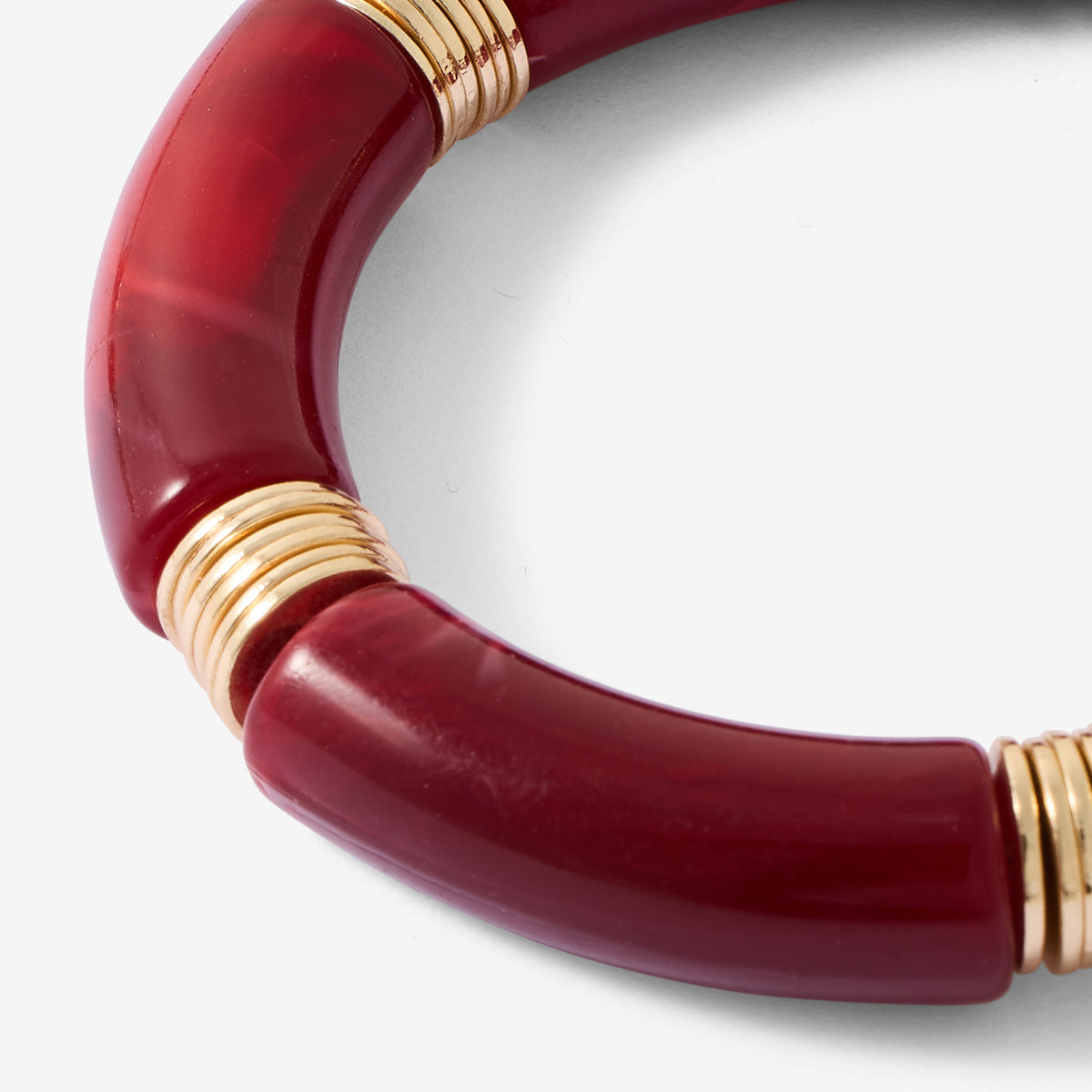 Bracelet tubes bordeaux