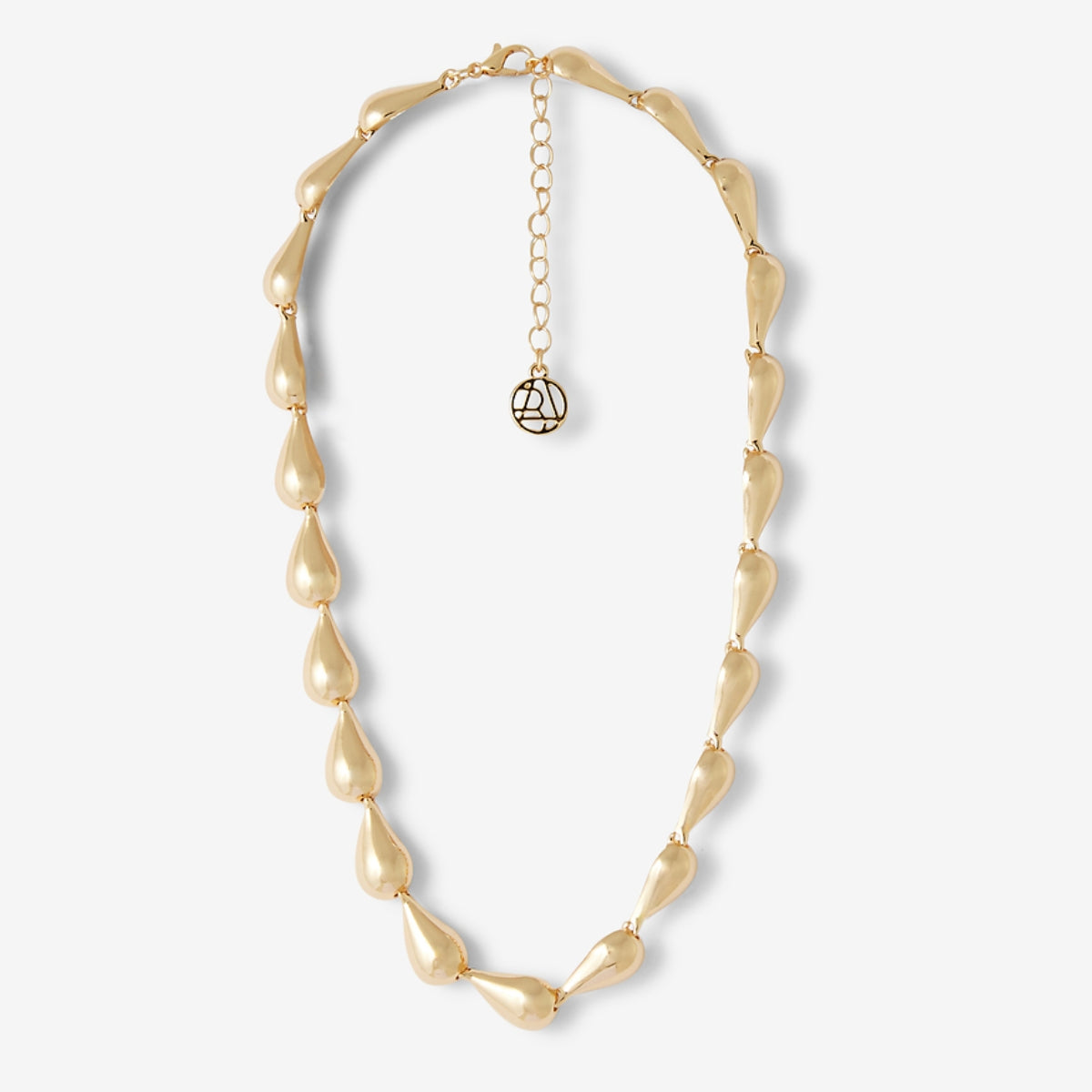 Collier gouttes dorées