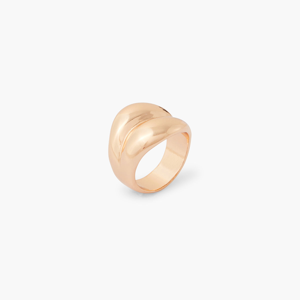 Grosse bague dorée