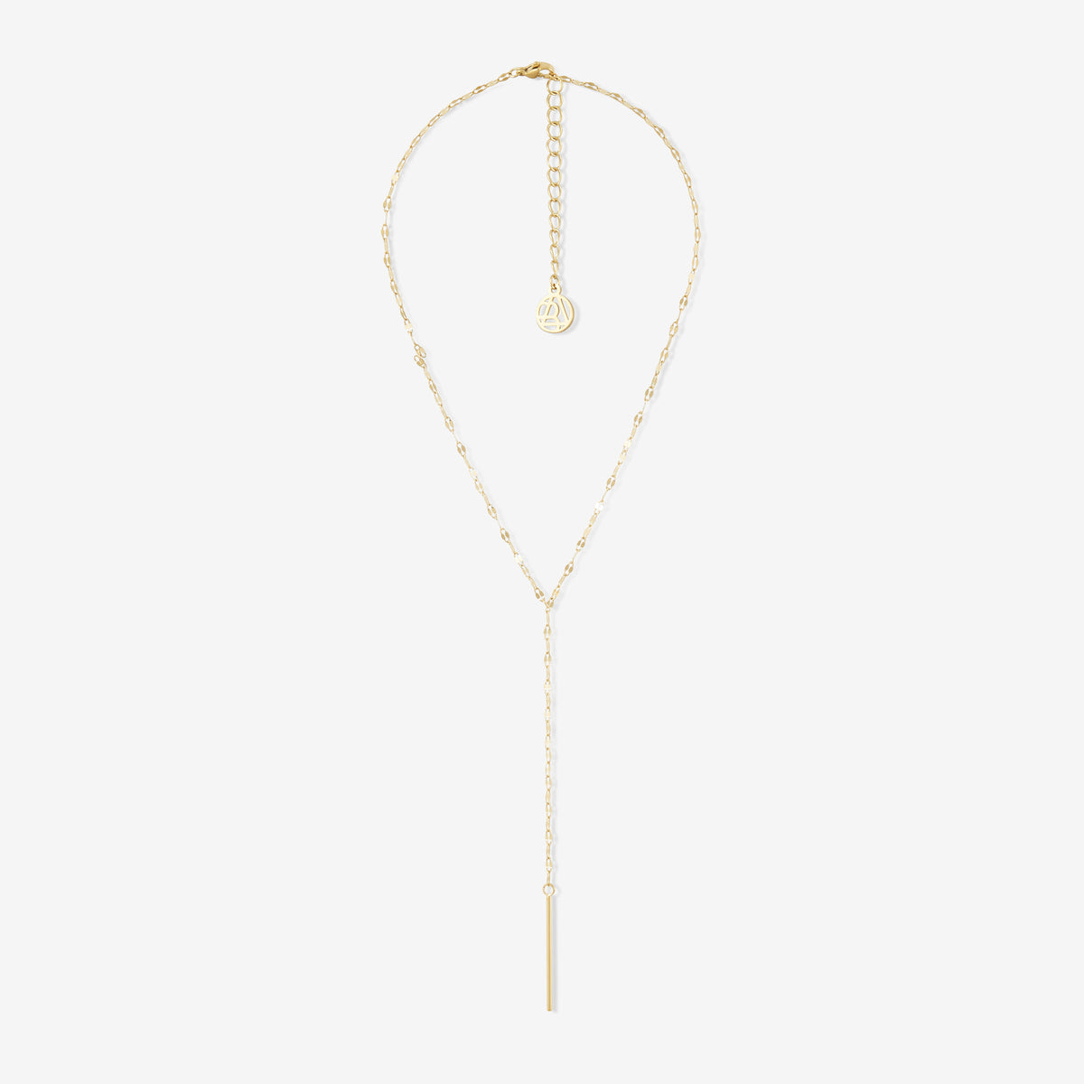 Sautoir Y chaine fine acier inoxydable