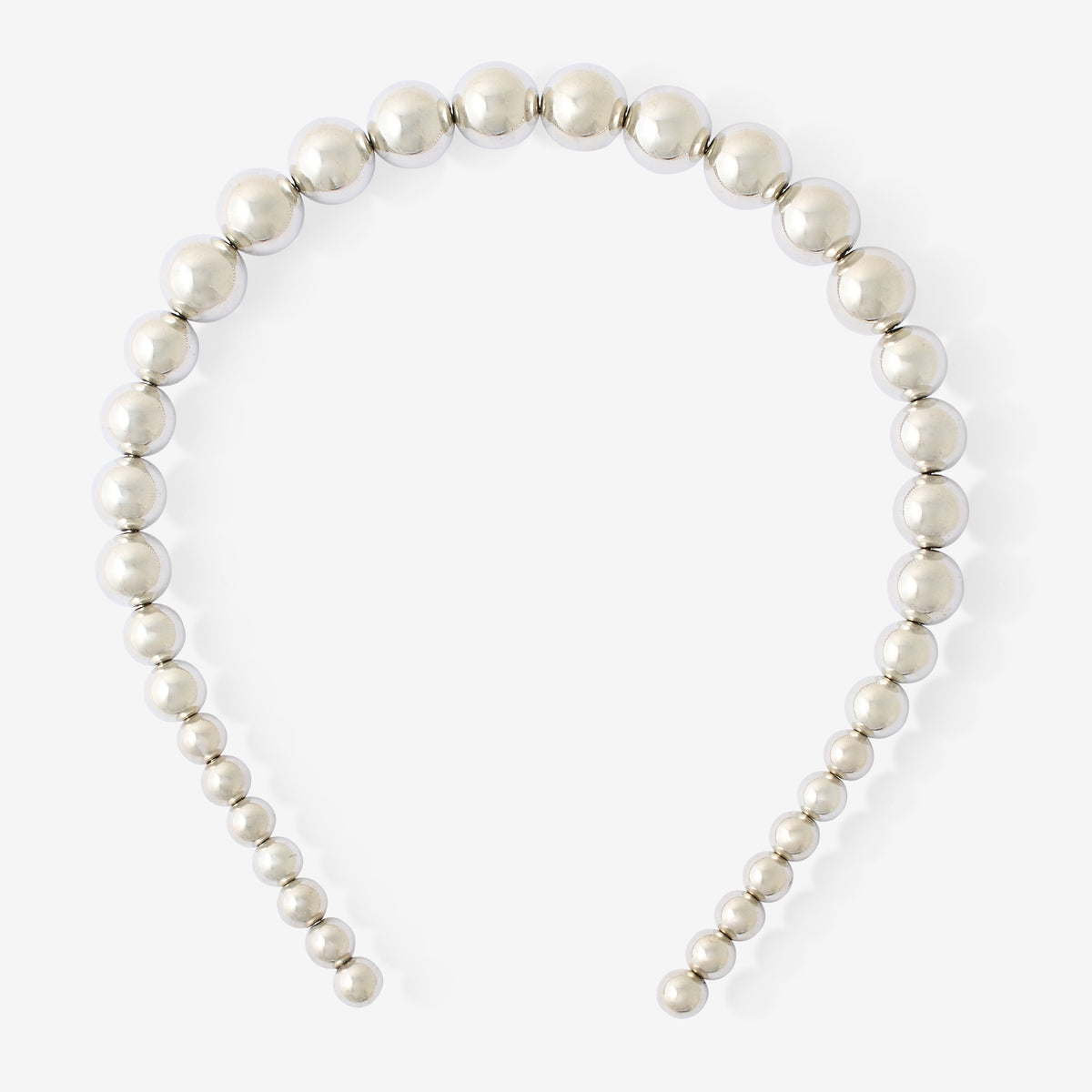 Serre-tête boules argentées