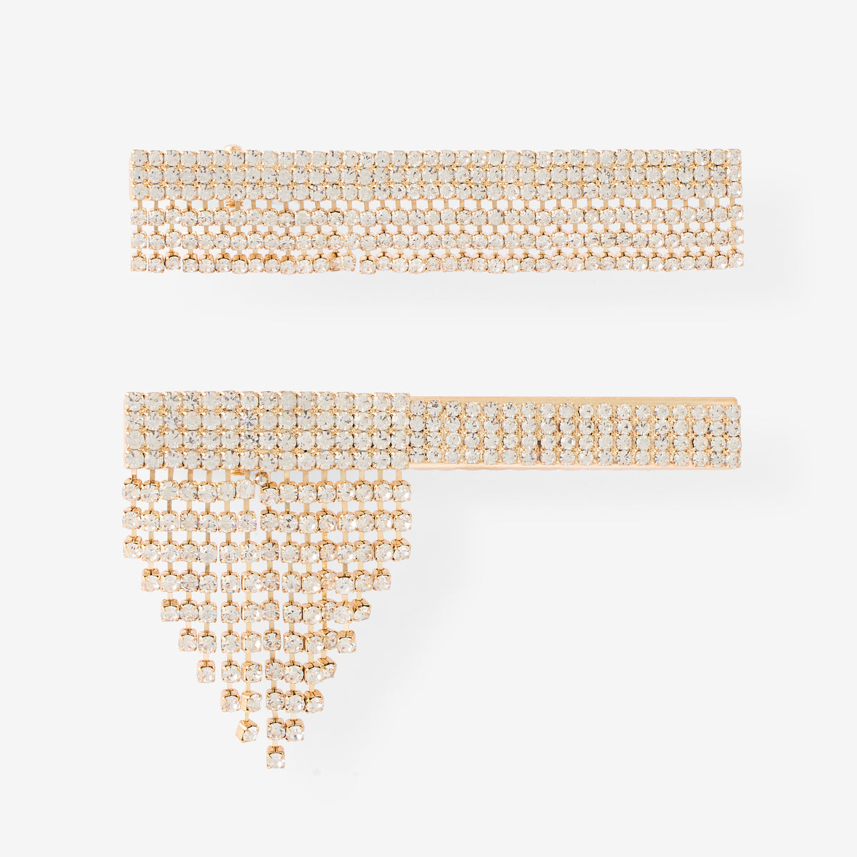 Set de 2 pinces à cheveux à strass