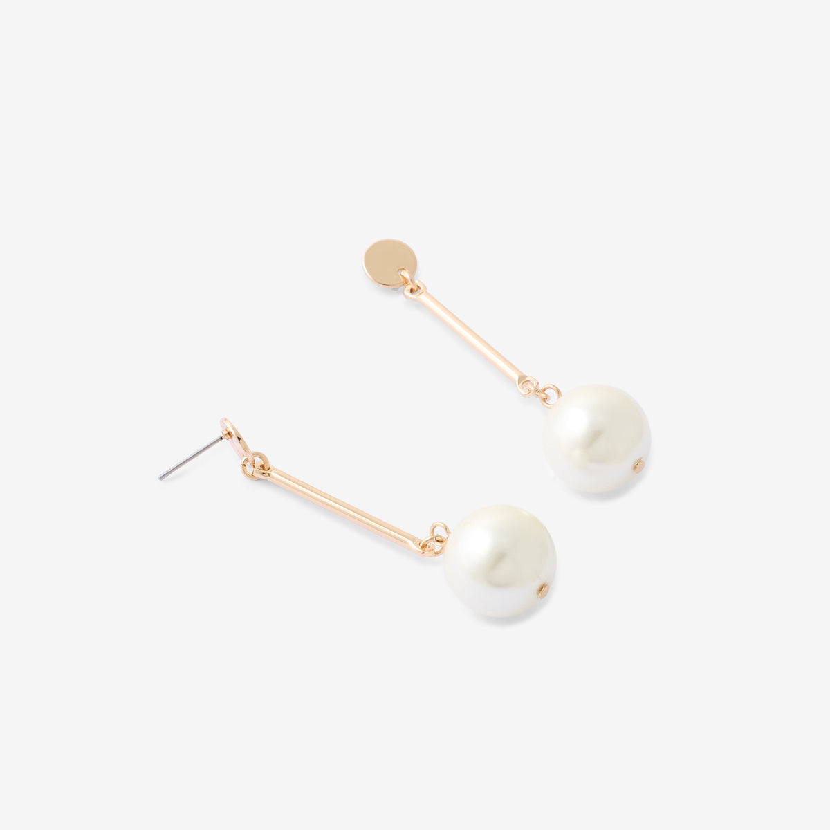 Boucles d'oreilles longues pendentif perles