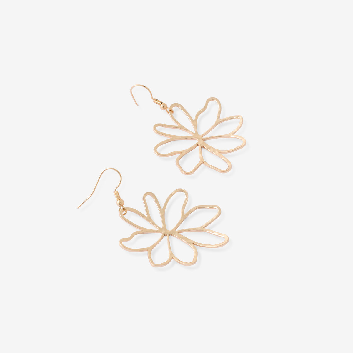 Boucles d’oreilles crochet grandes fleurs ajourées
