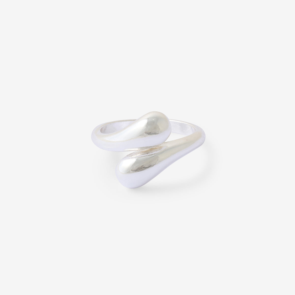 Bague enroulée argenté