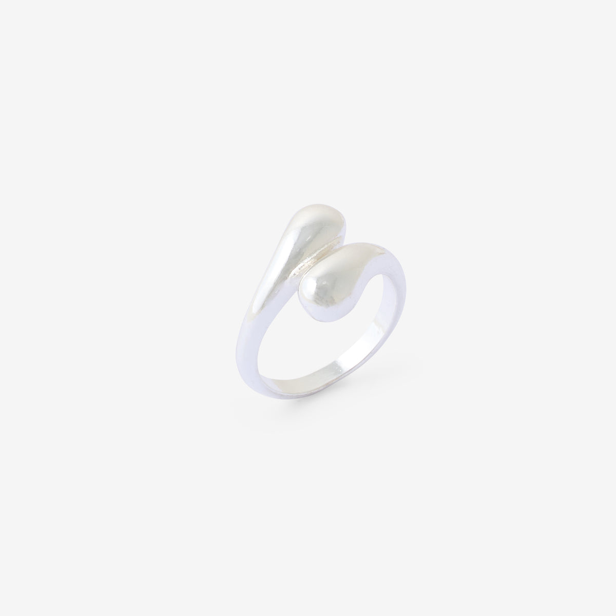 Bague enroulée argenté