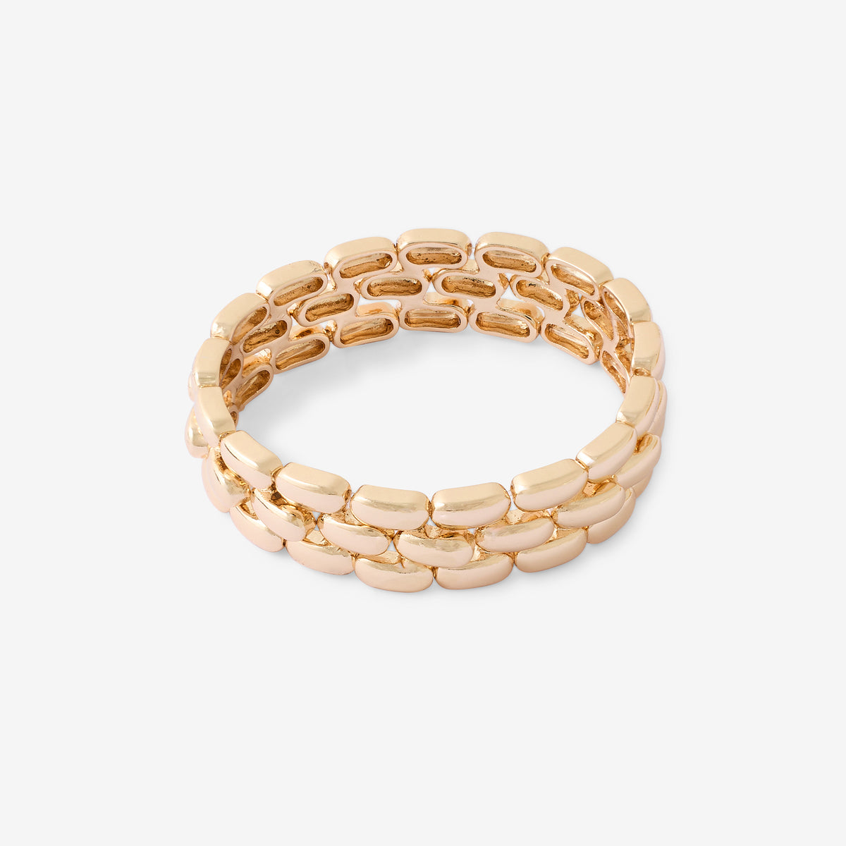 Bracelet à maille dorée