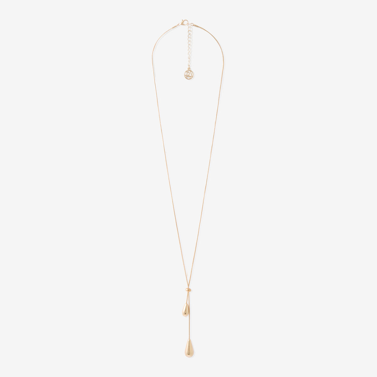 Sautoir Y pendentif goutte