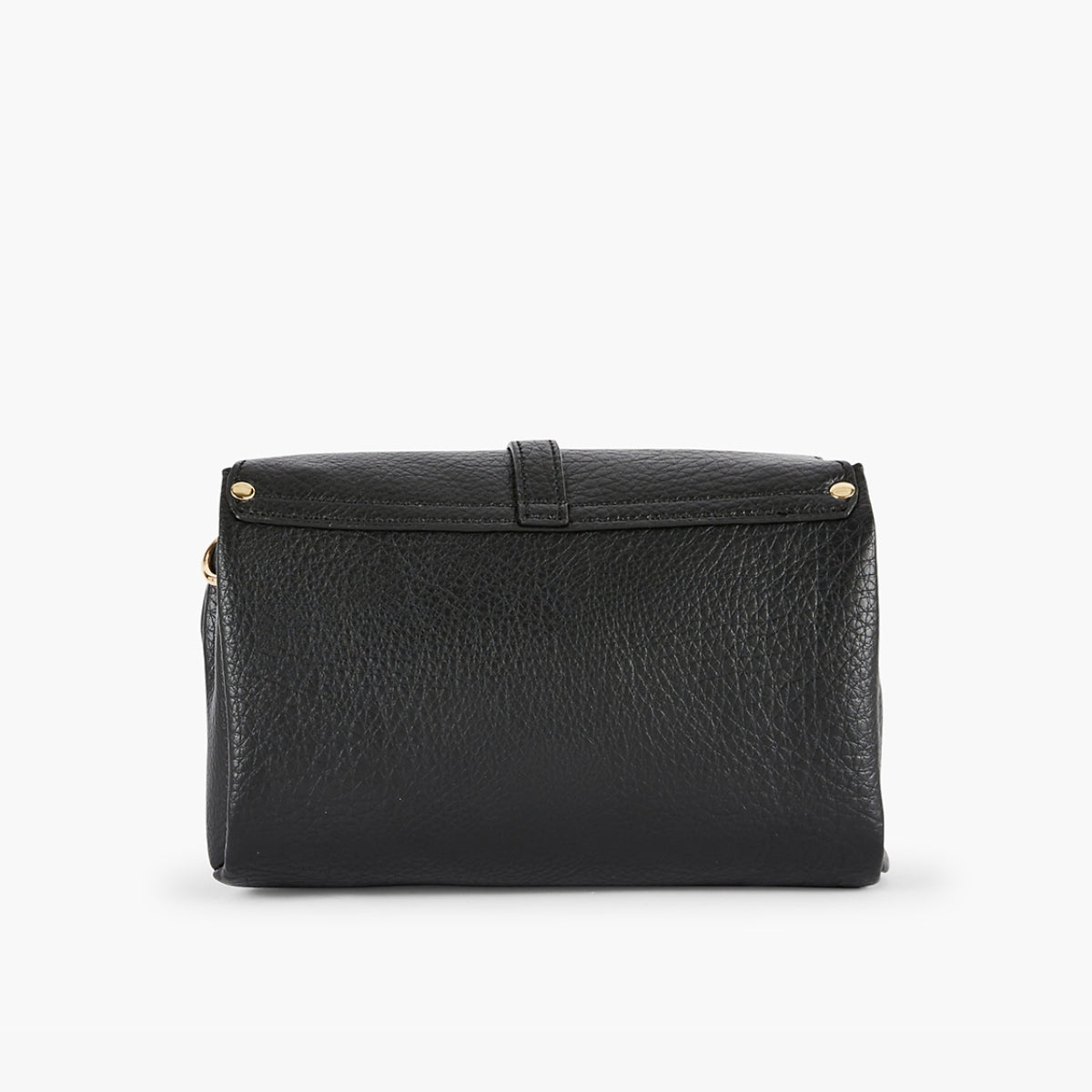 Sac à bandoulière effet grainé noir