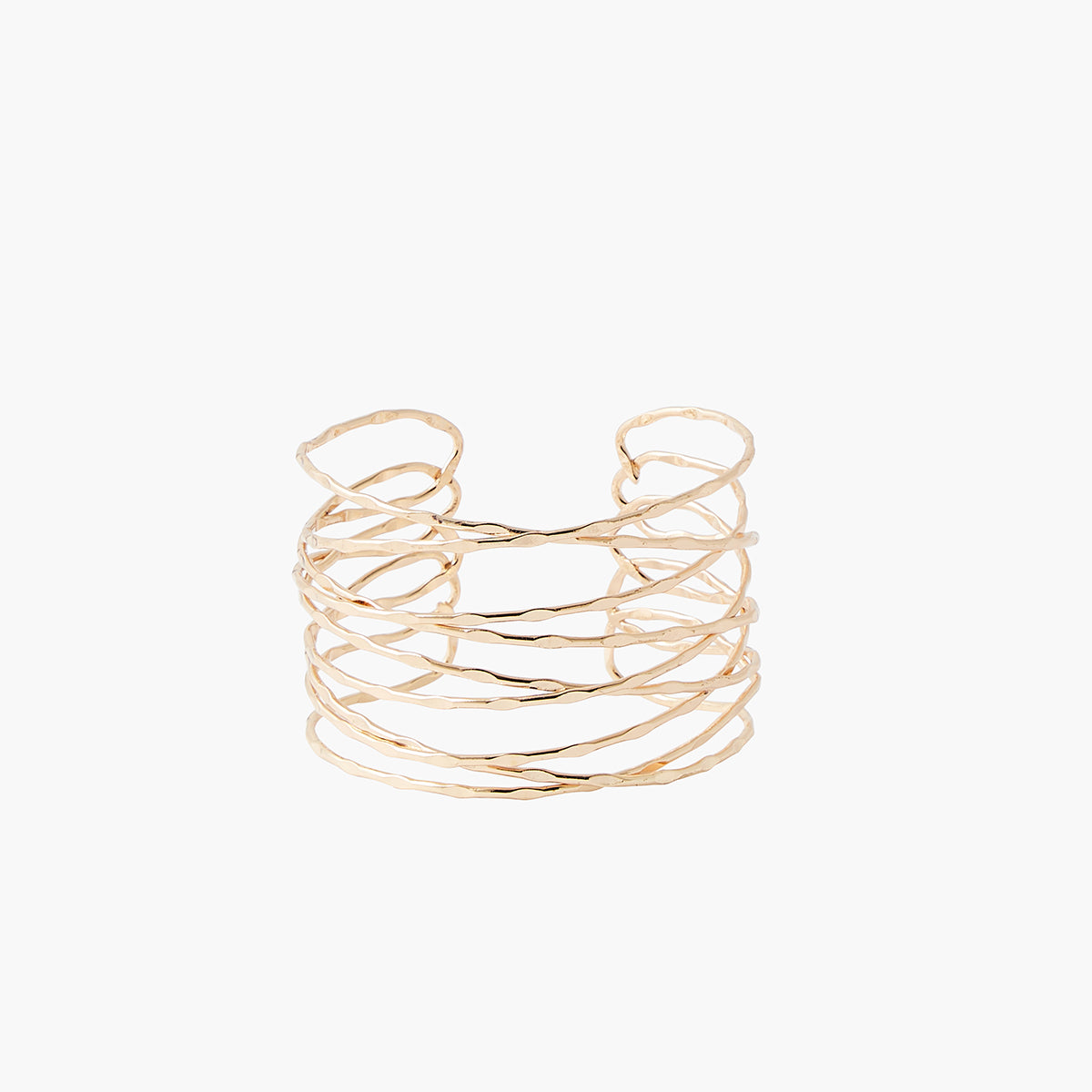 Manchette dorée en métal