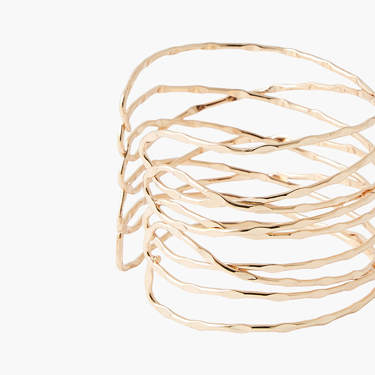 Manchette dorée en métal