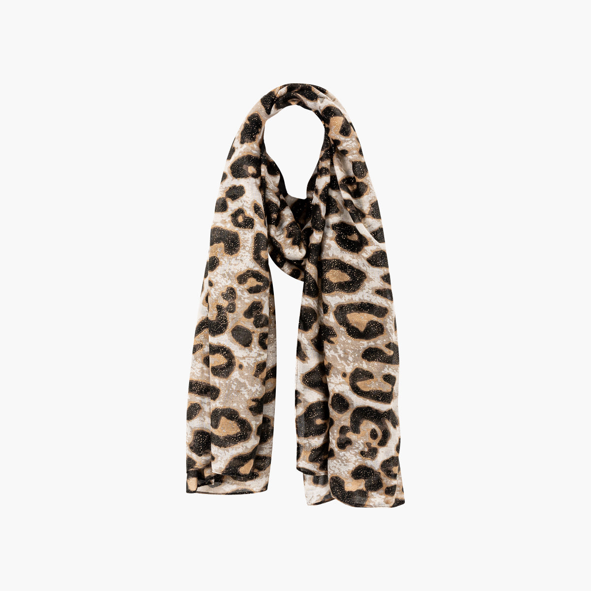 Foulard motif léopard