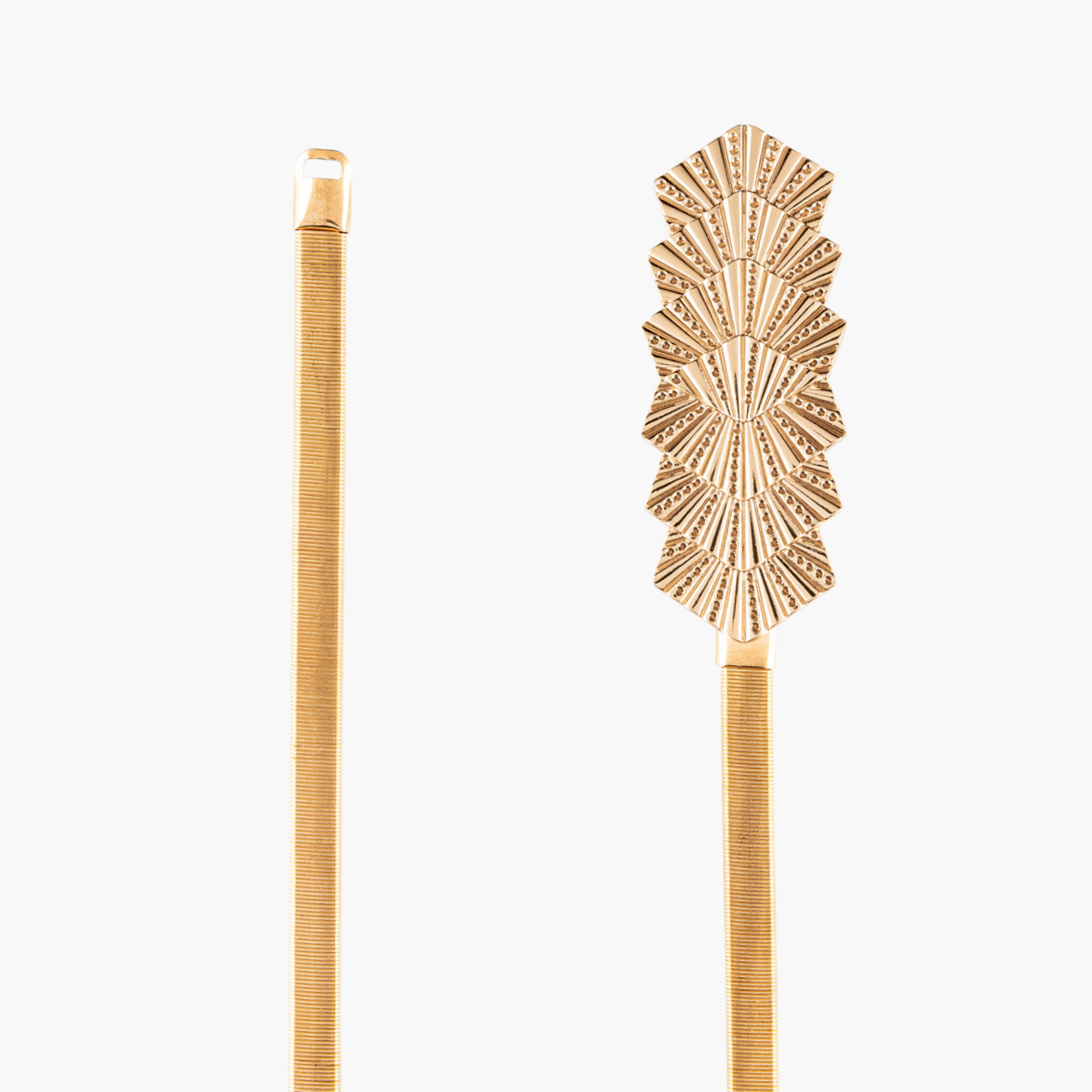 Ceinture élastique avec boucle en métal