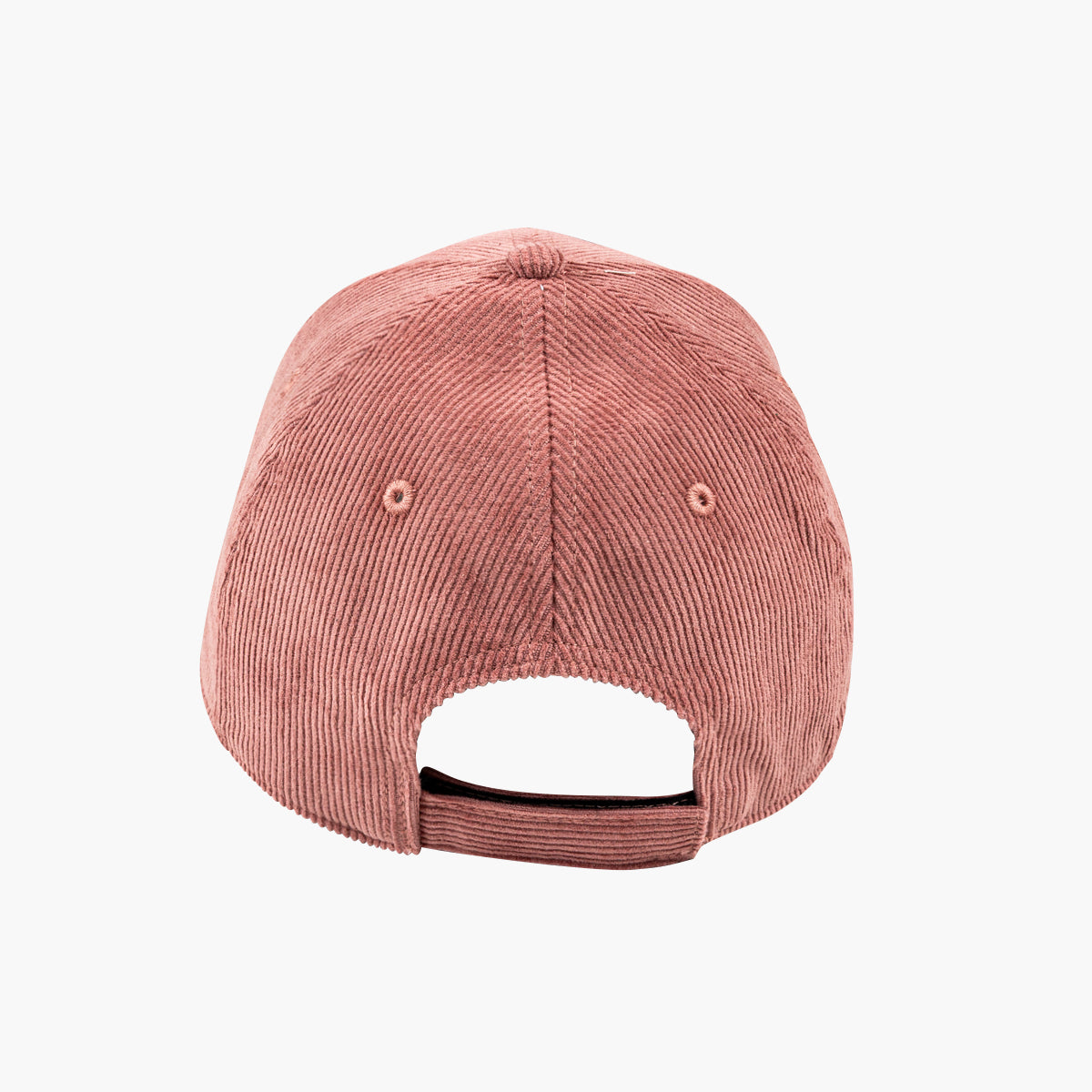 Casquette effet velours côtelé rose