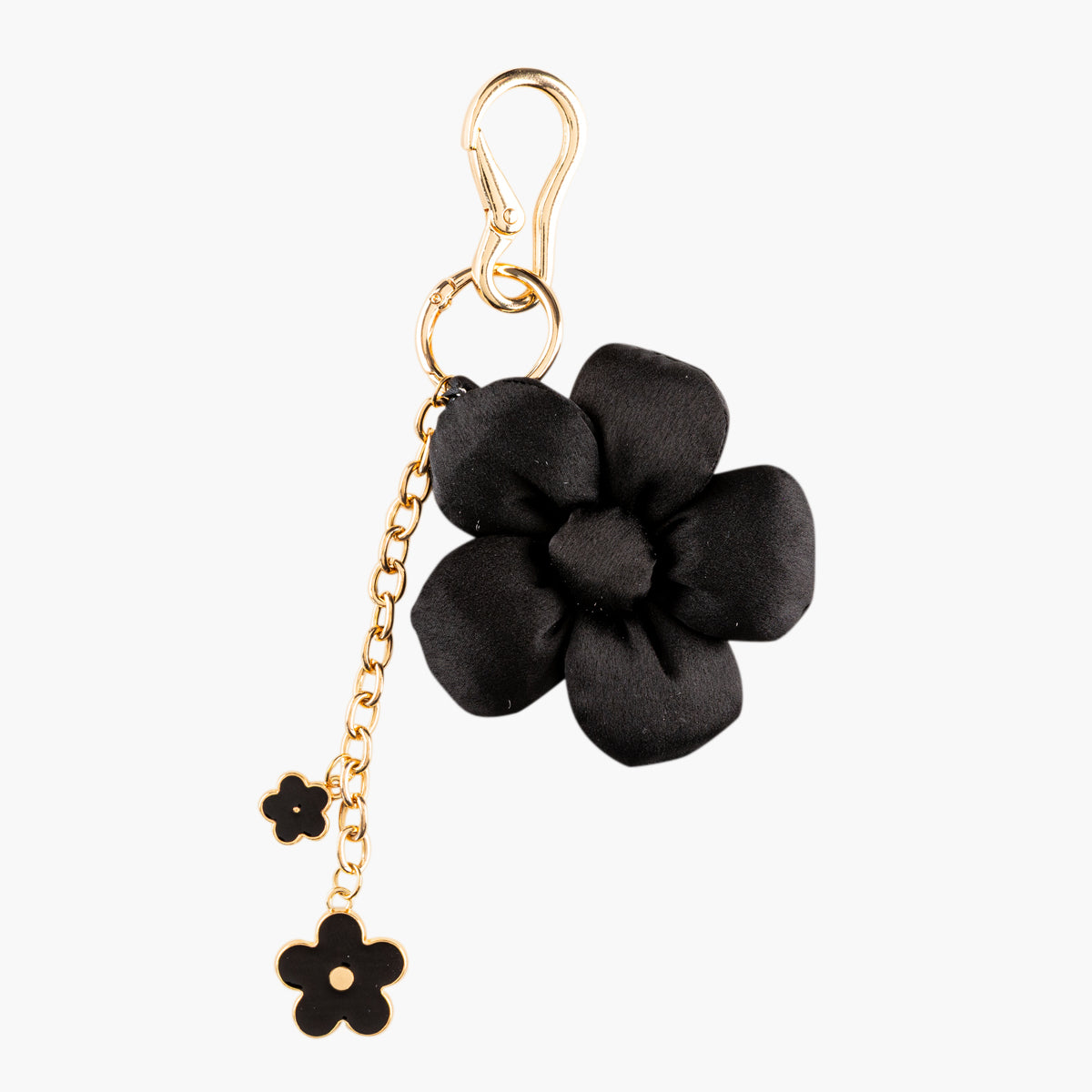 Bijoux de sac fleurs noirs