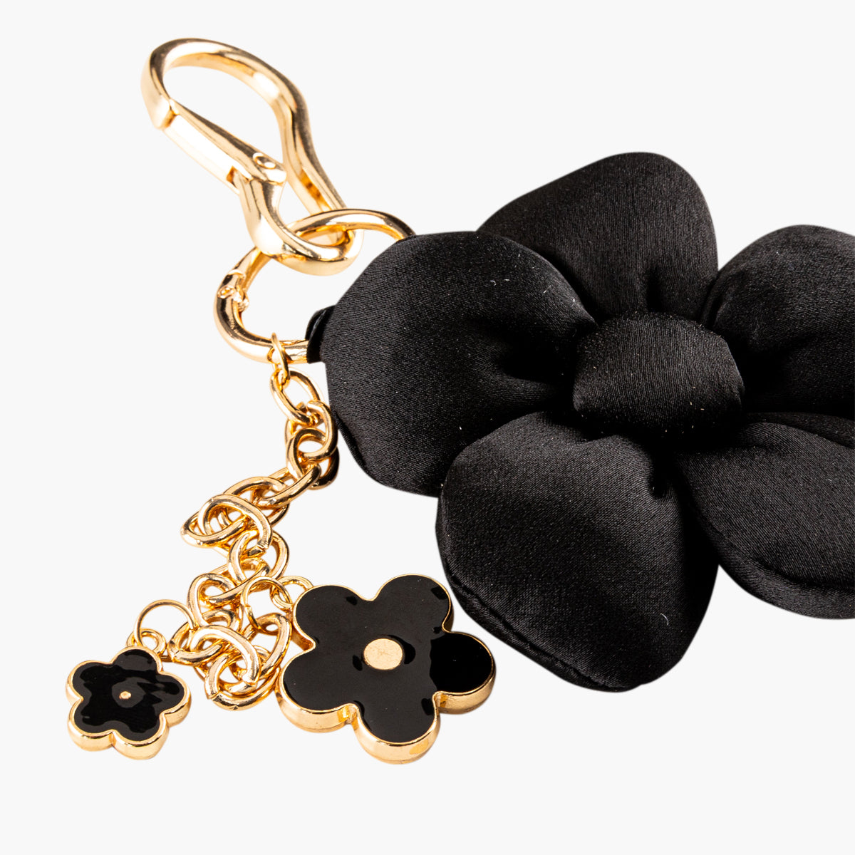 Bijoux de sac fleurs noirs