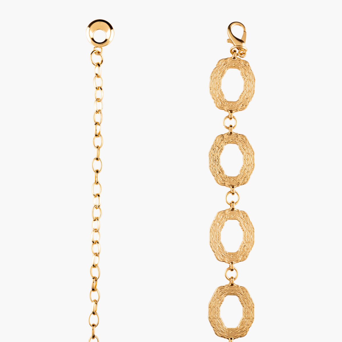 Ceinture anneaux dorés