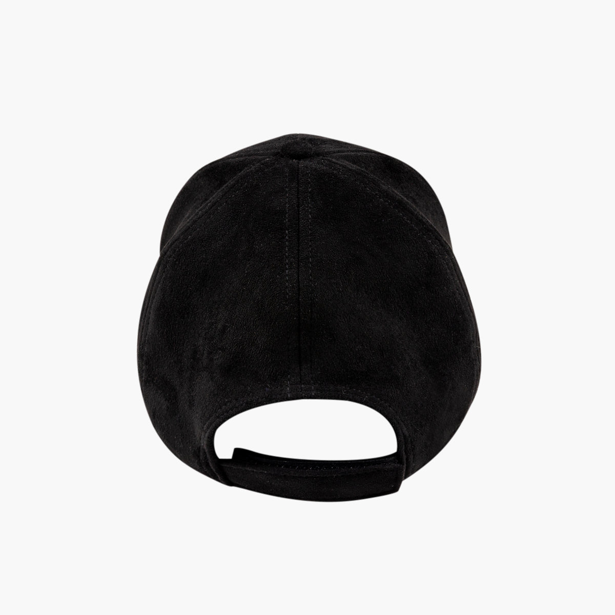 Casquette effet suédé noir