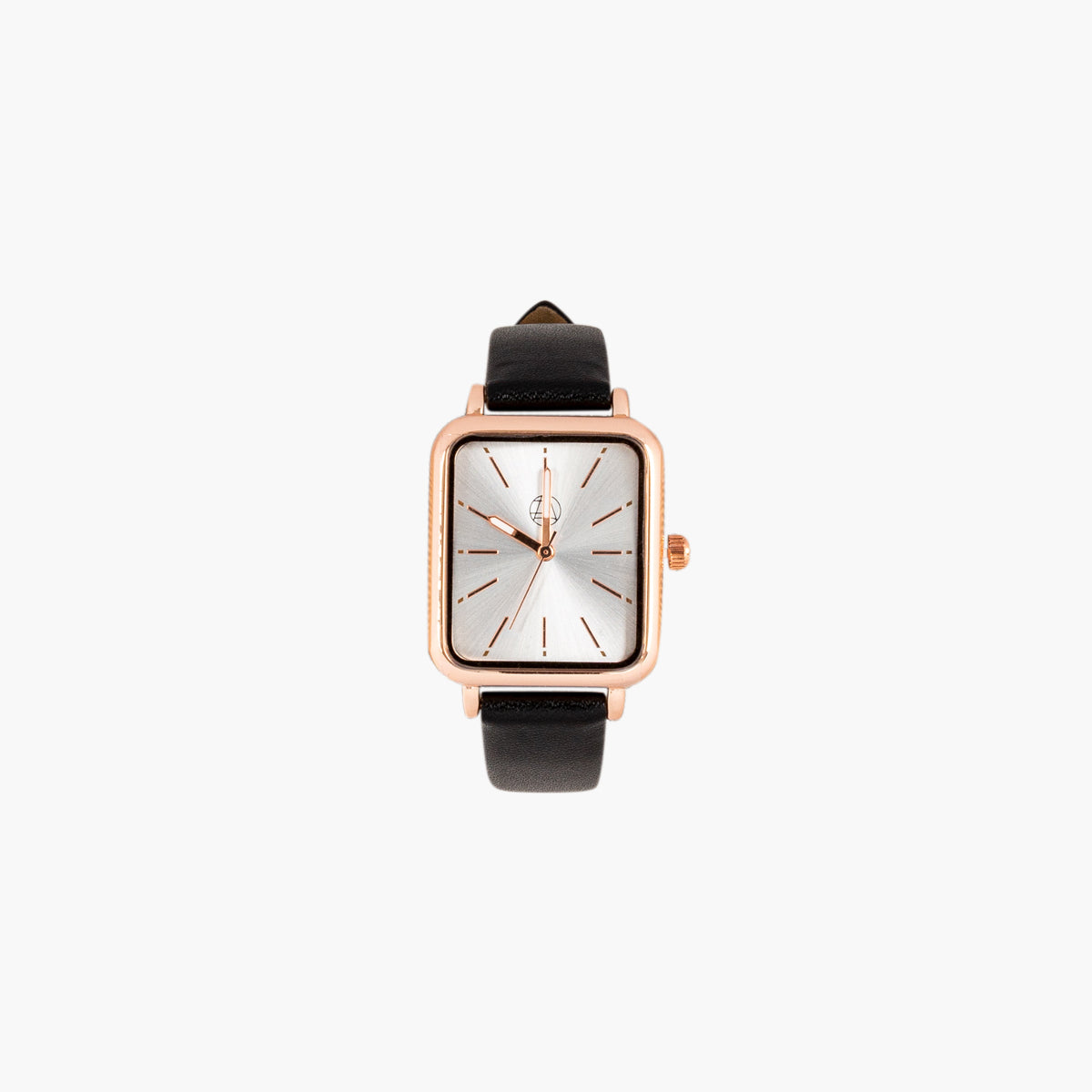 Montre cadran rectangle bracelet noir