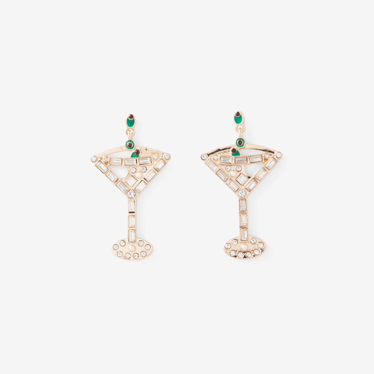 Boucles d’oreilles cocktail à strass