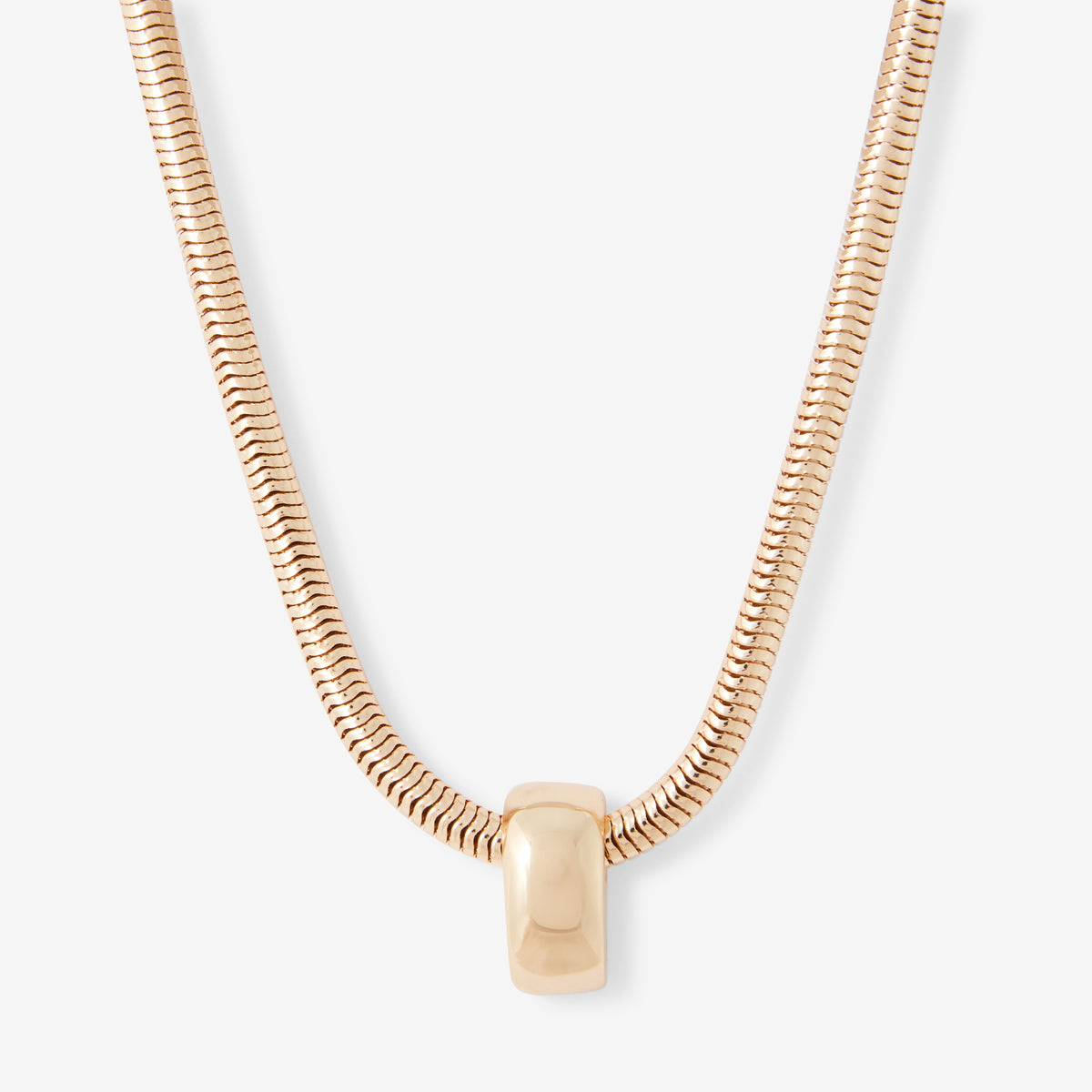 Collier chaine serpent avec pendentif