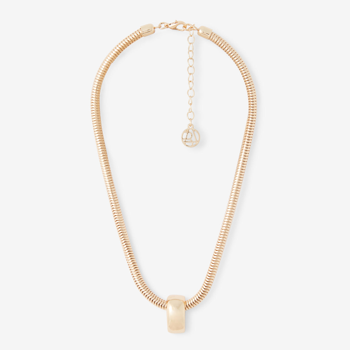 Collier chaine serpent avec pendentif