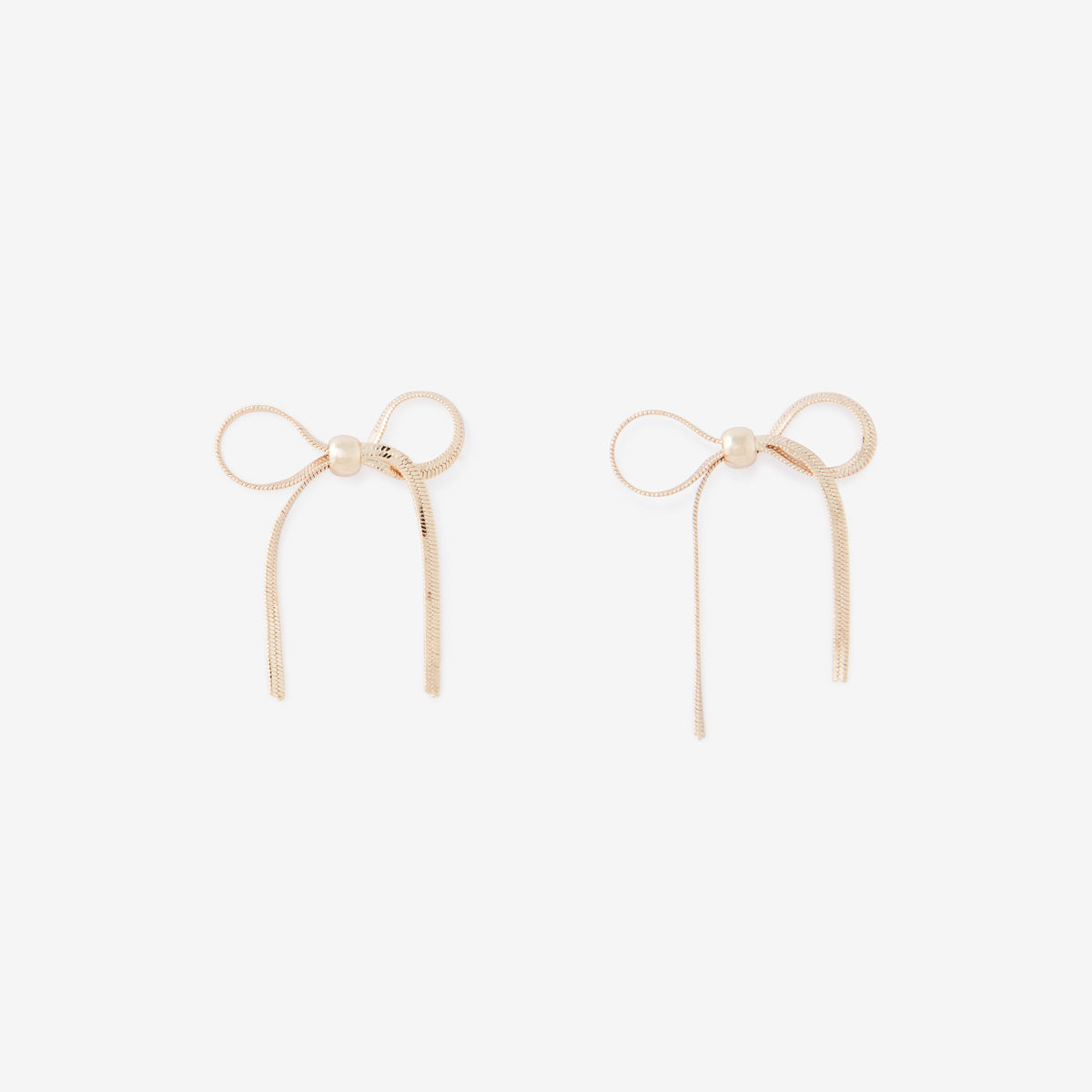 Boucles d’oreilles nœuds dorés