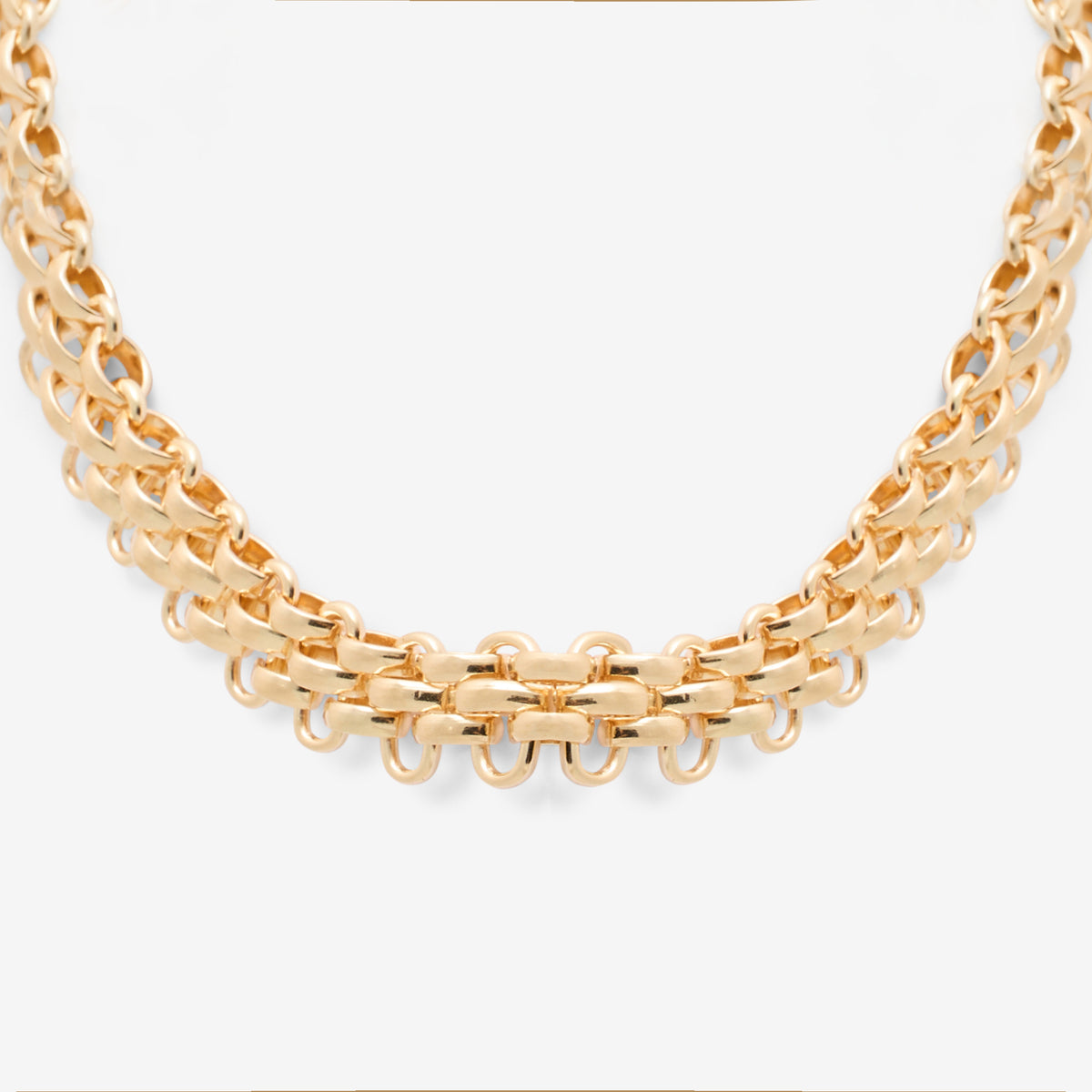 Collier à maillons dorés