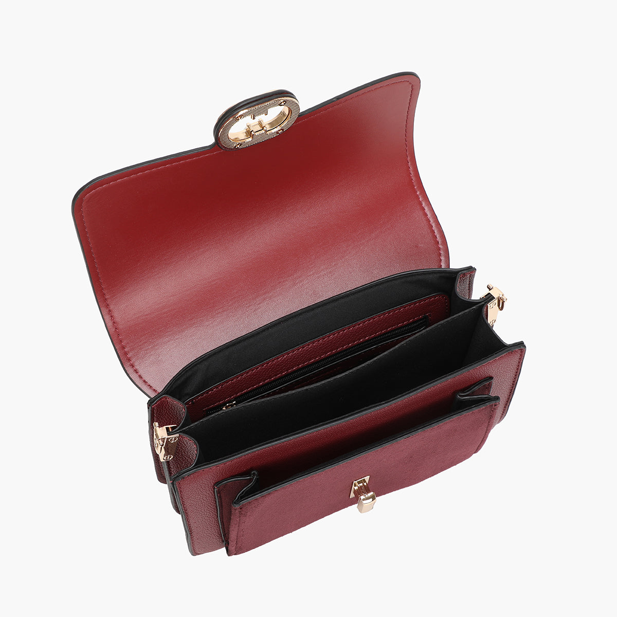 Sac à bandoulière bordeaux