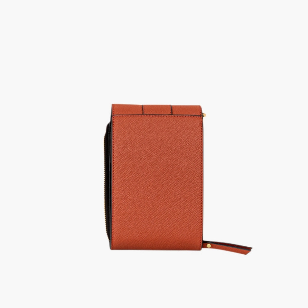 Pochette de téléphone à soufflet couleur brique