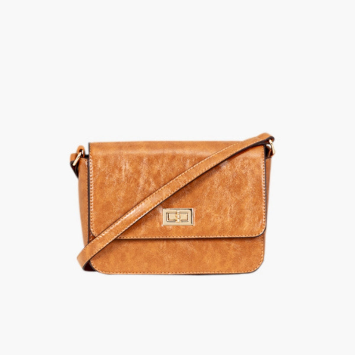 Sac à bandoulière uni camel