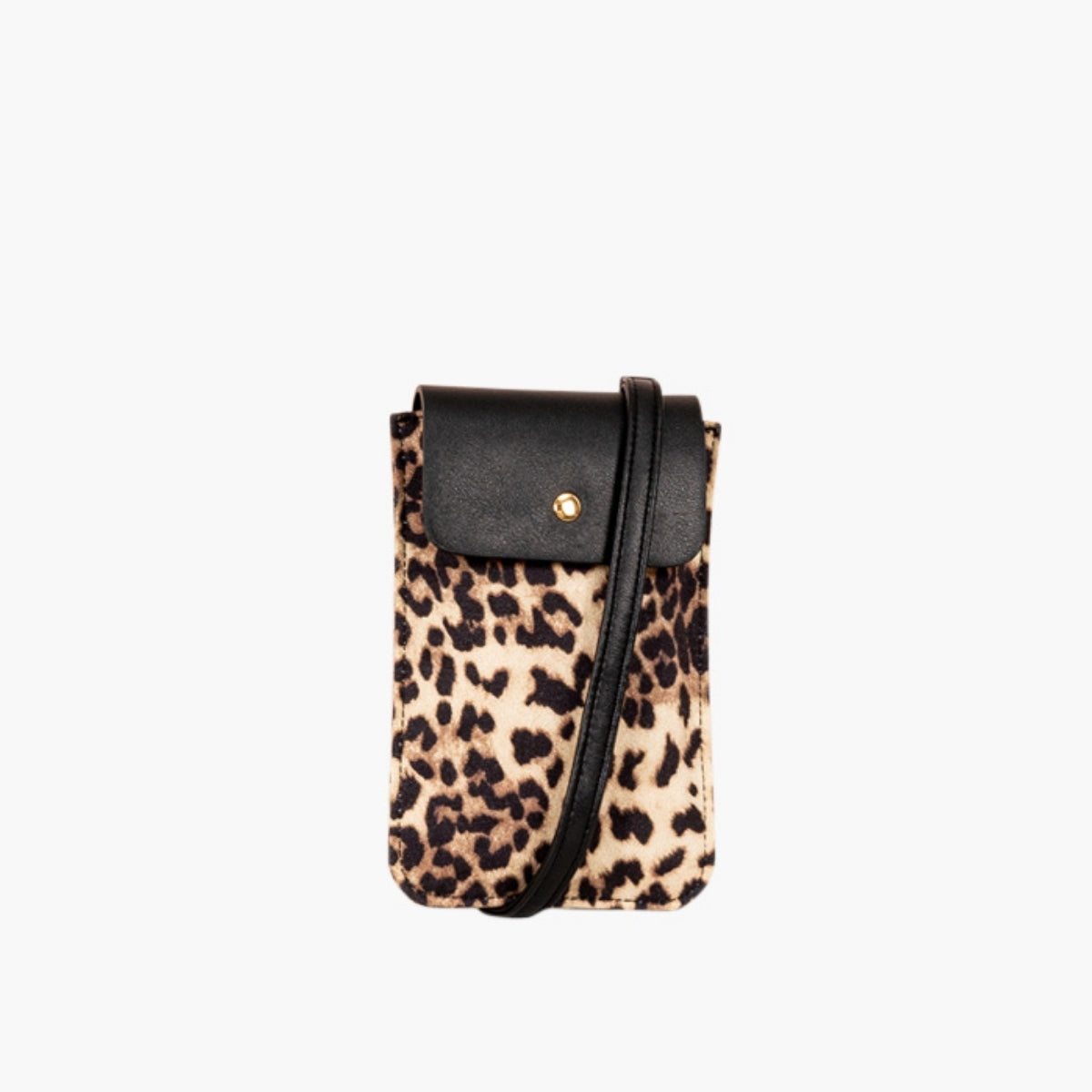 Pochette de téléphone motif léopard