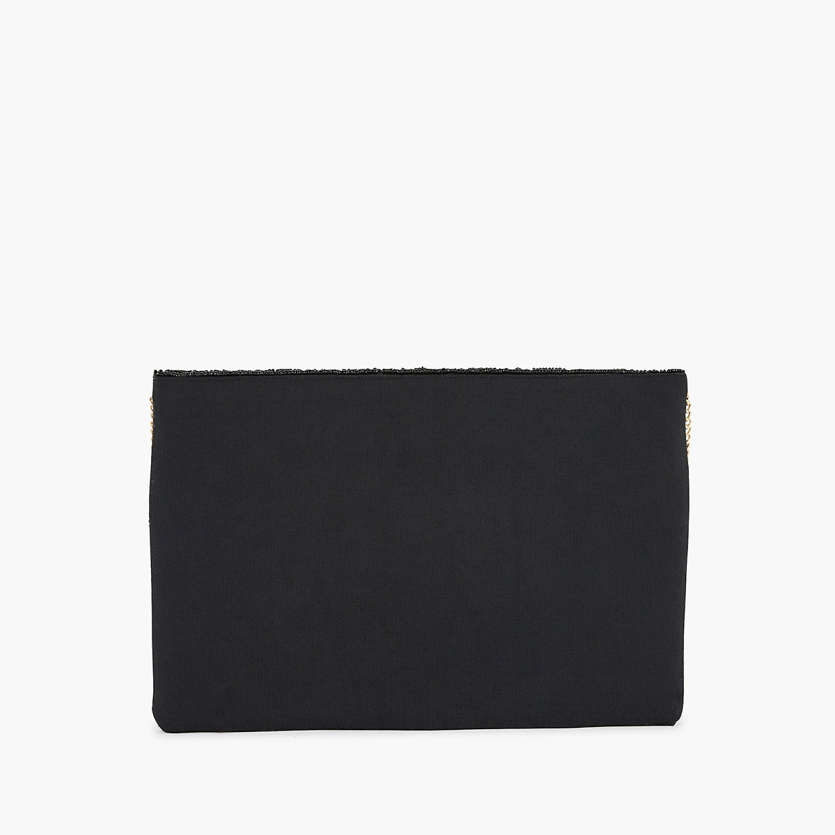 Pochette perlée noire