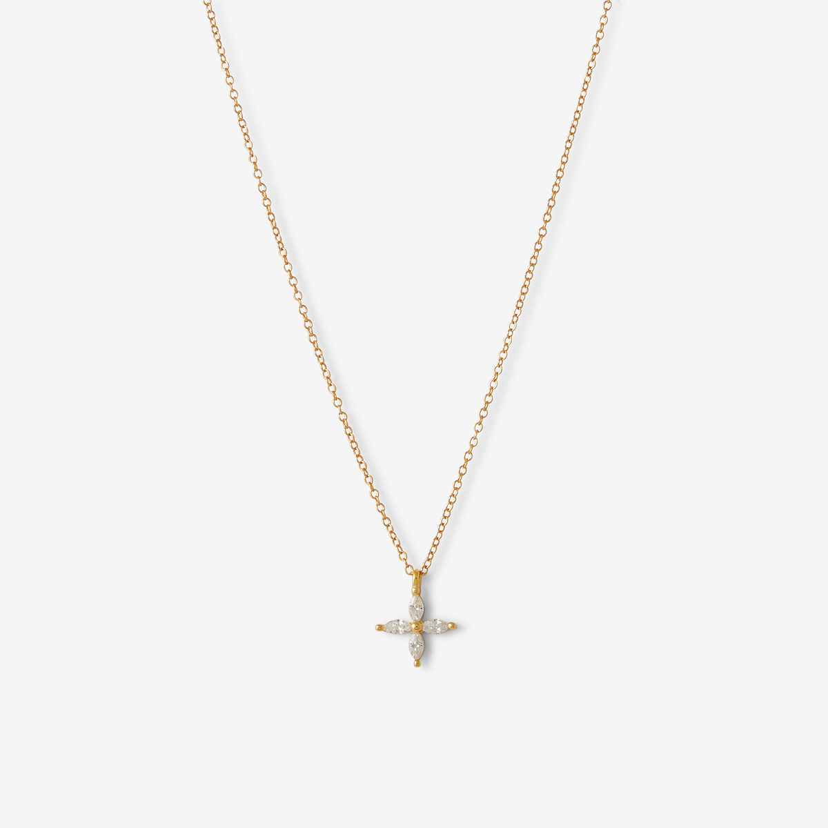 Collier pendentif de zircon - argent garanti 925
