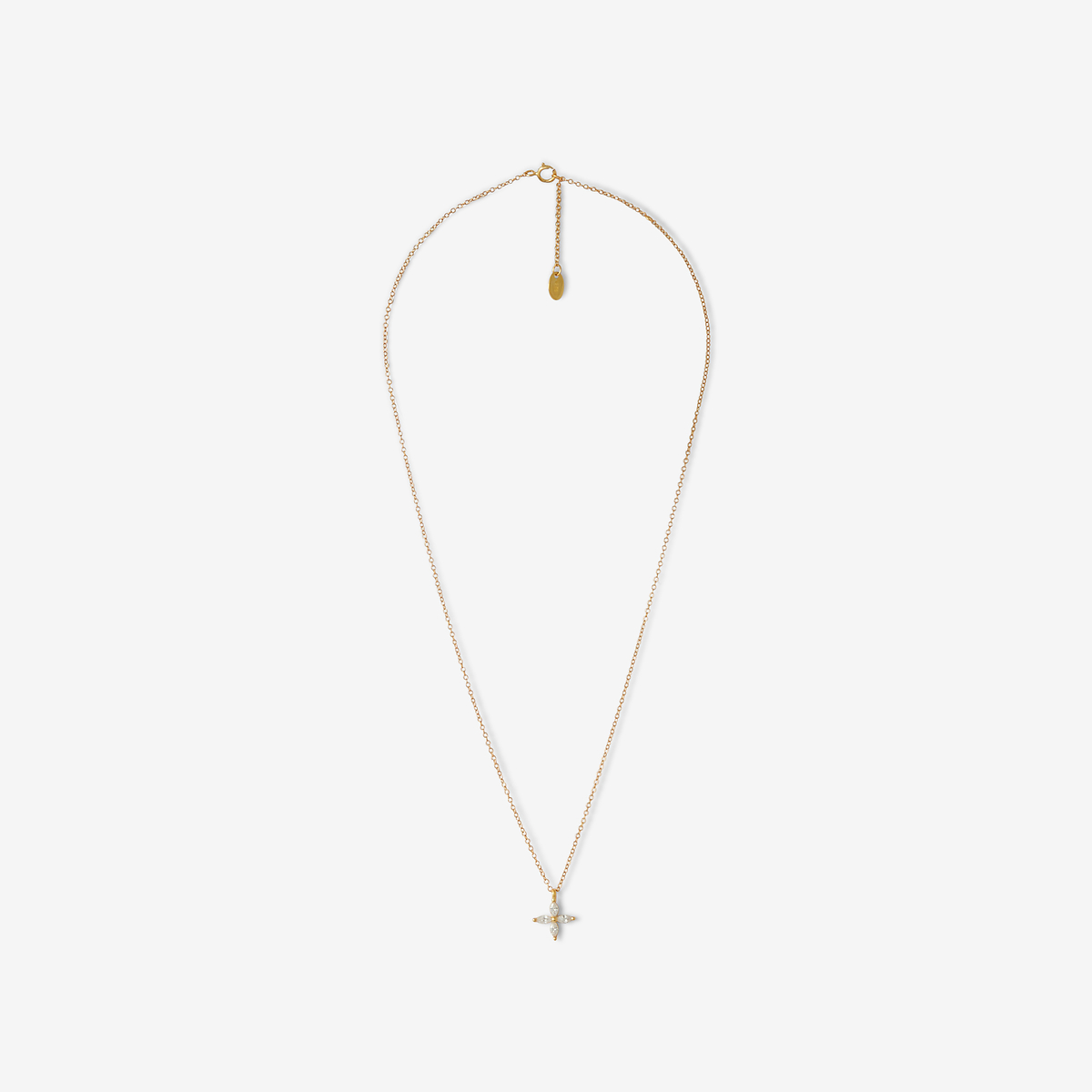 Collier pendentif de zircon - argent garanti 925