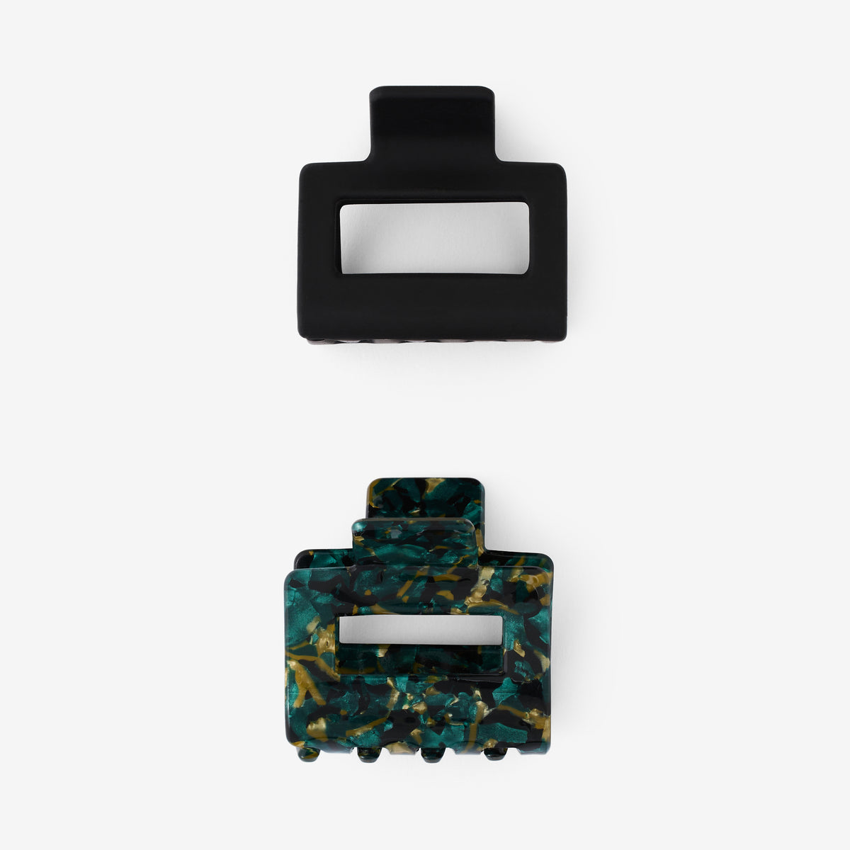 Set de 2 pinces crabes carrées