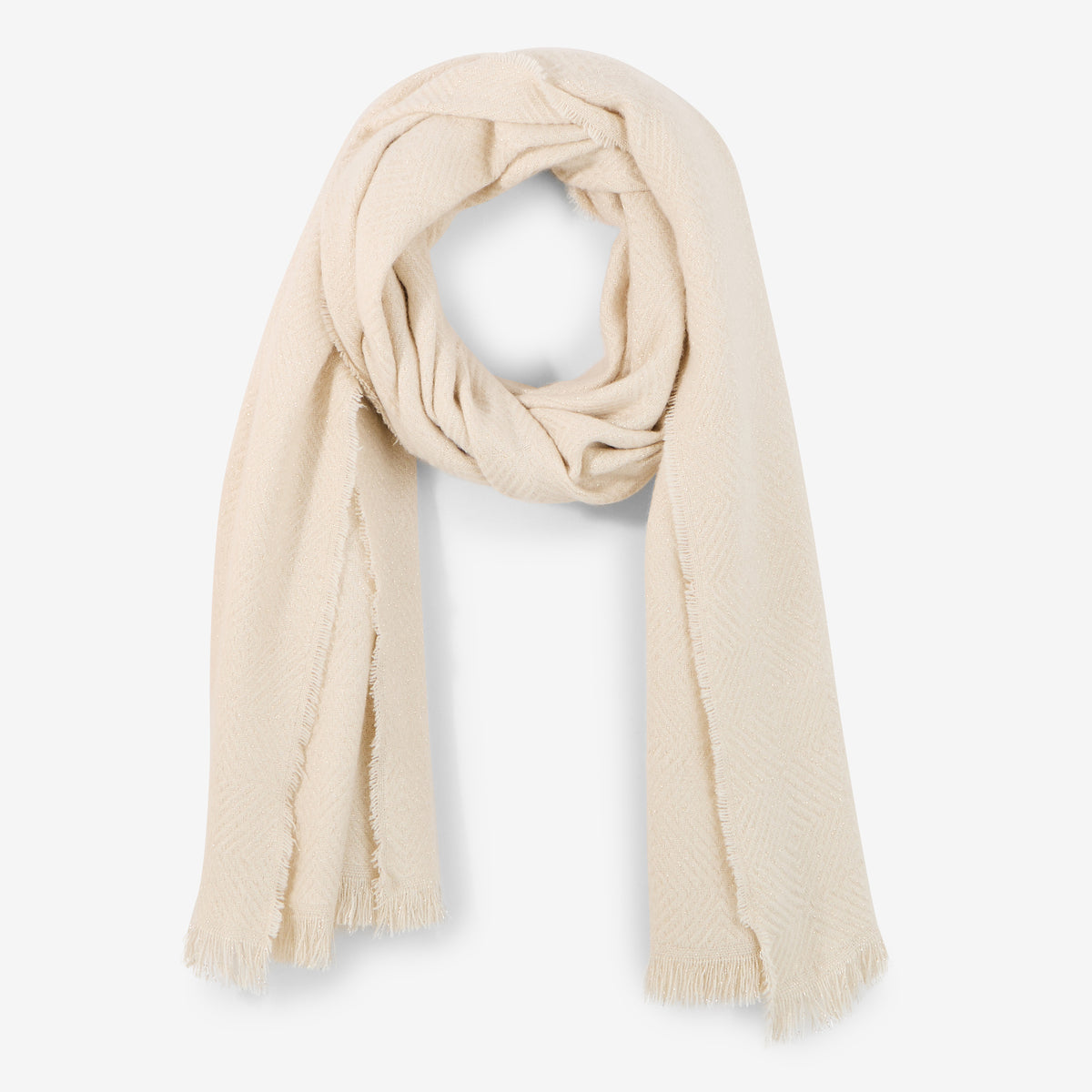 Écharpe unie écru