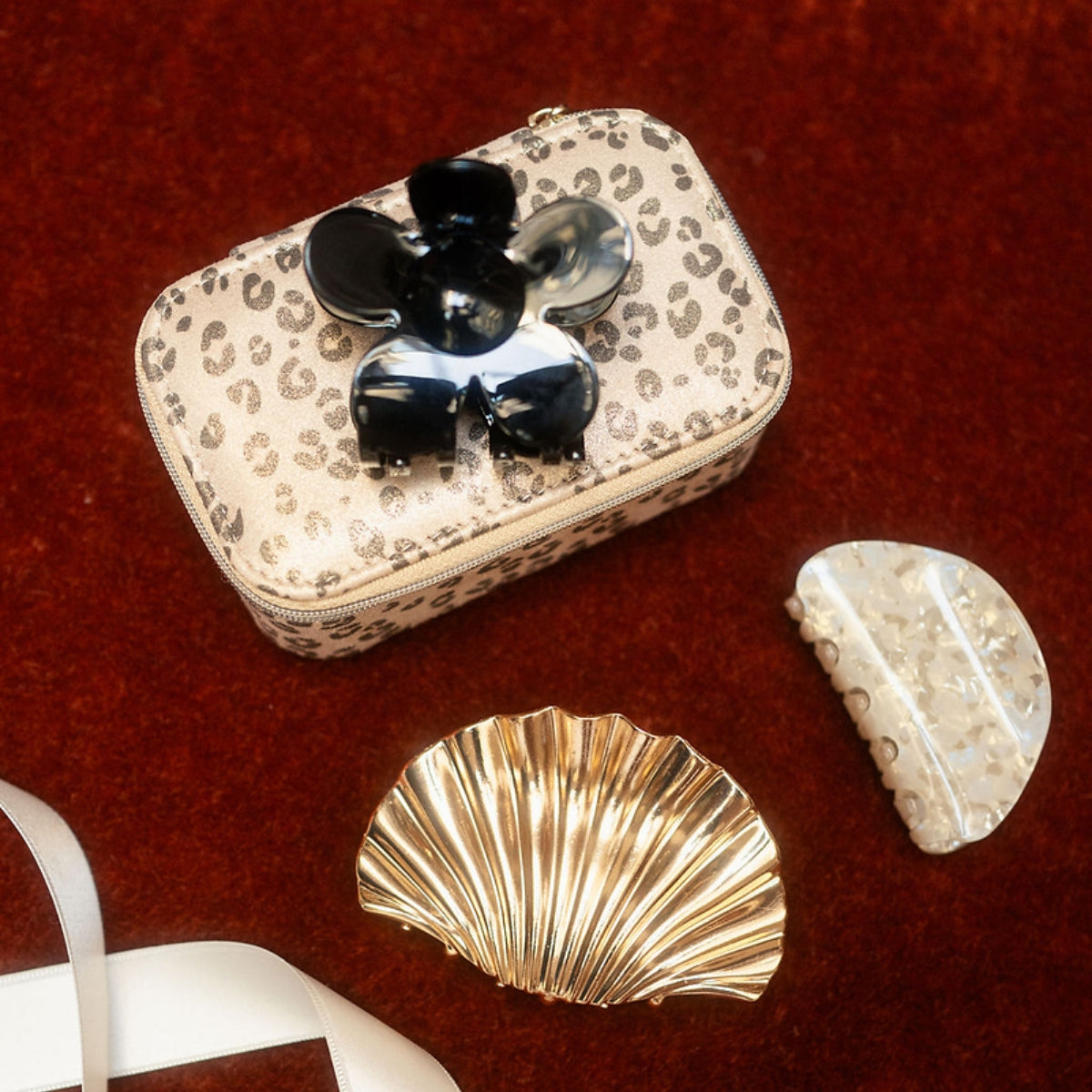 Boite à bijoux motif léopard