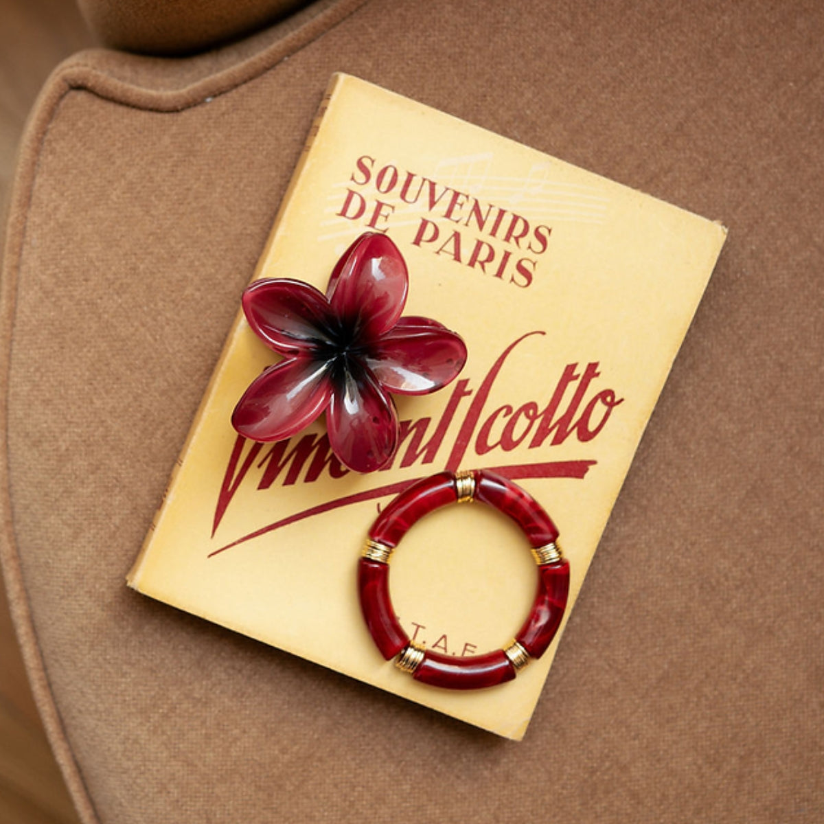 Set de 3 pinces à cheveux fleurs tropicales