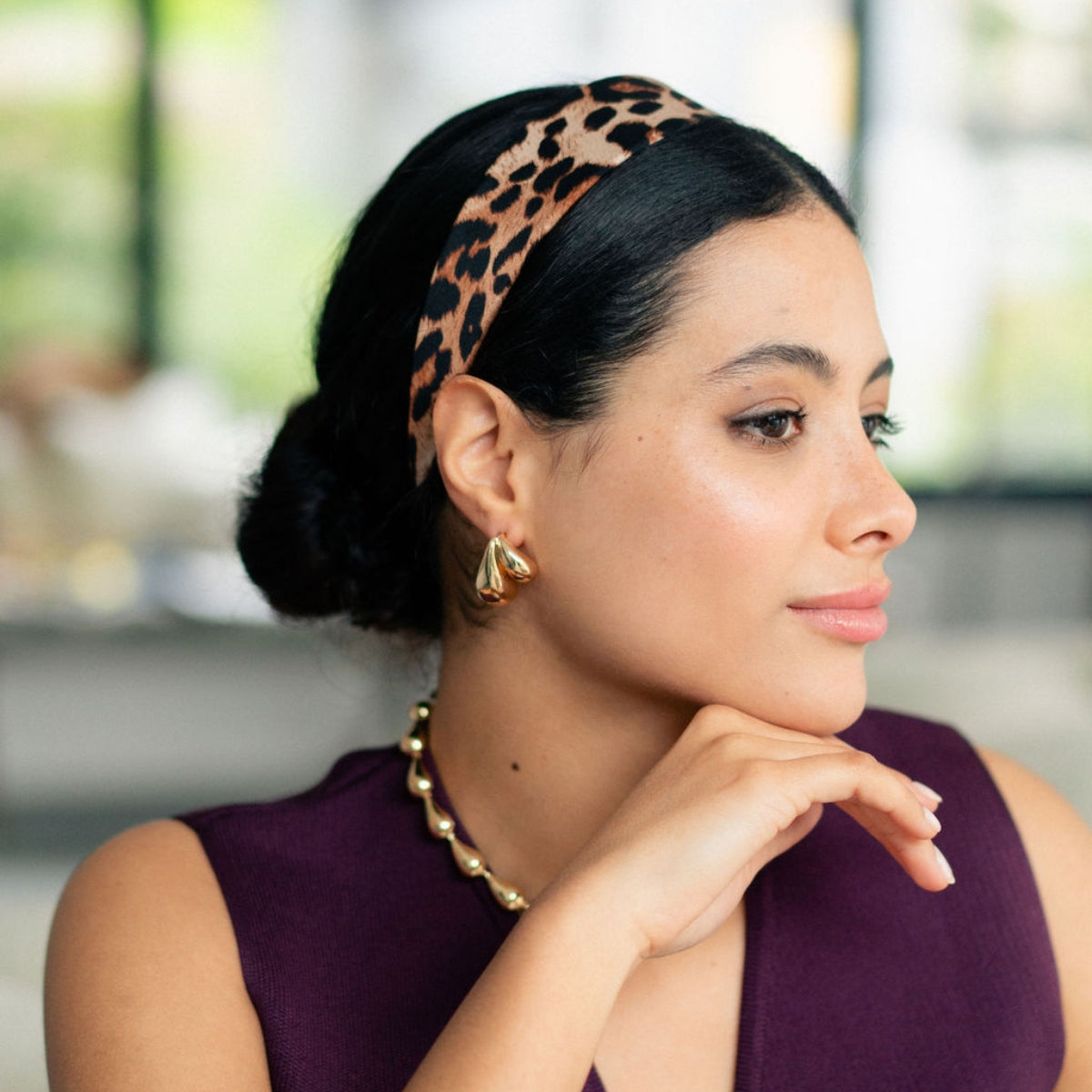 Serre-tête léopard