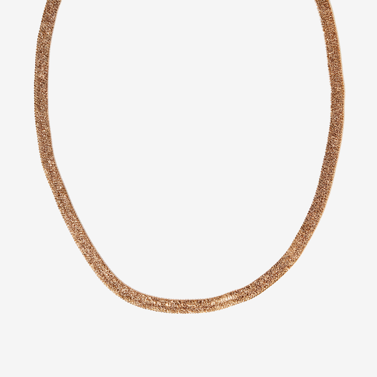 Collier chaine miroir doré