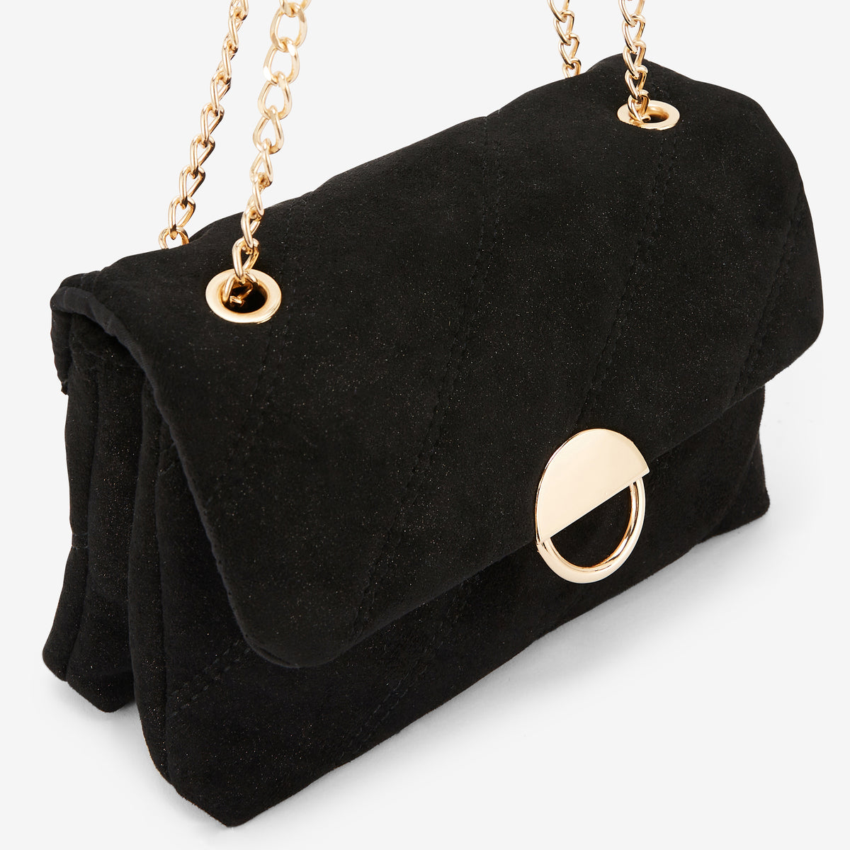 Sac à bandoulière matelassé noir