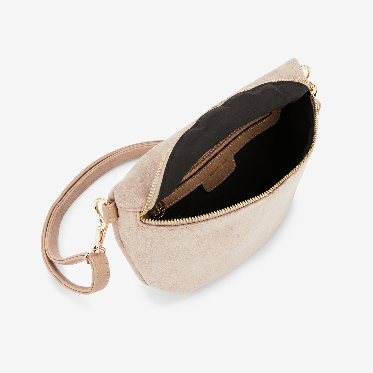 Sac banane effet suédé beige