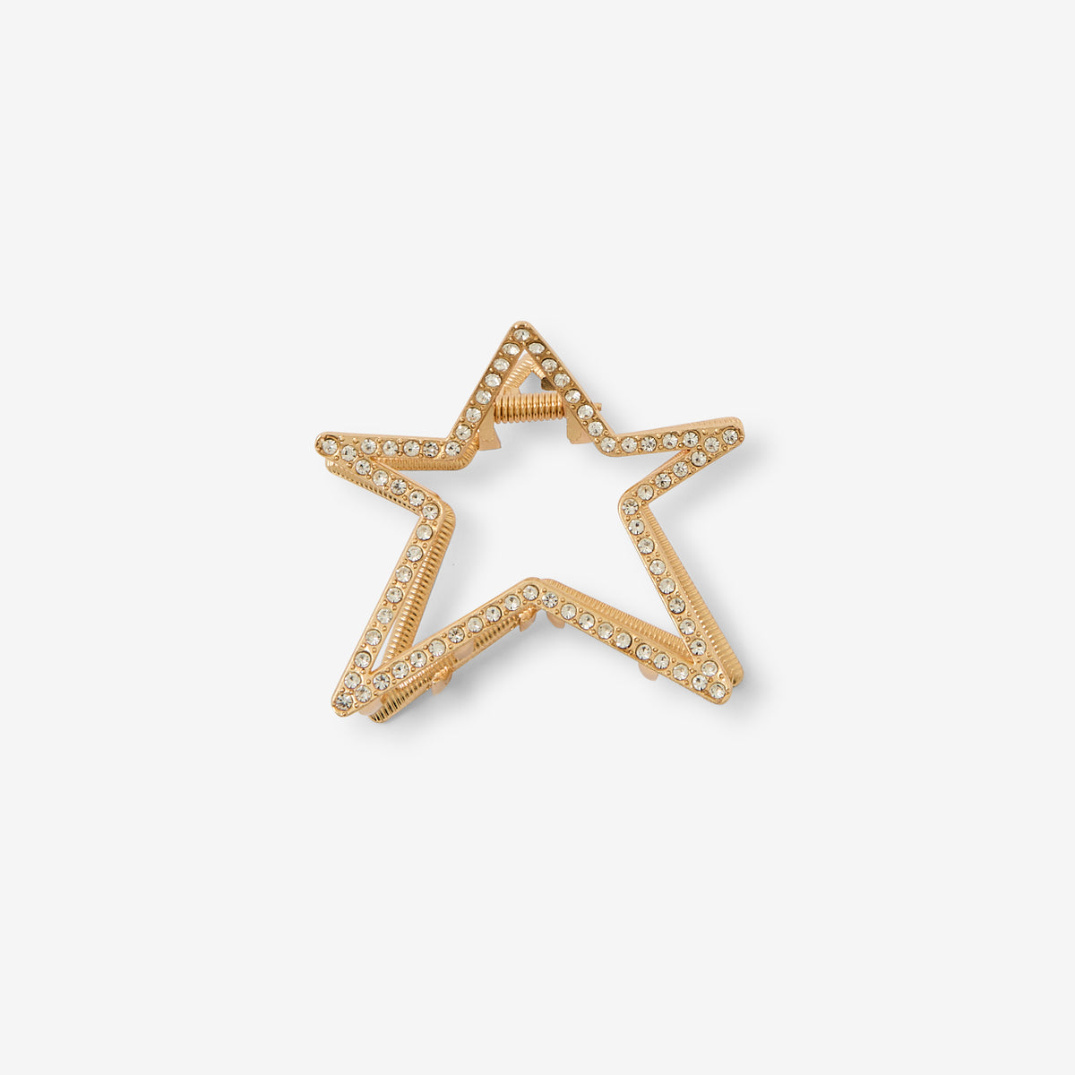 Pince à cheveux étoile avec strass