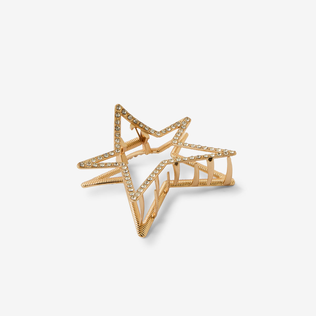 Pince à cheveux étoile avec strass