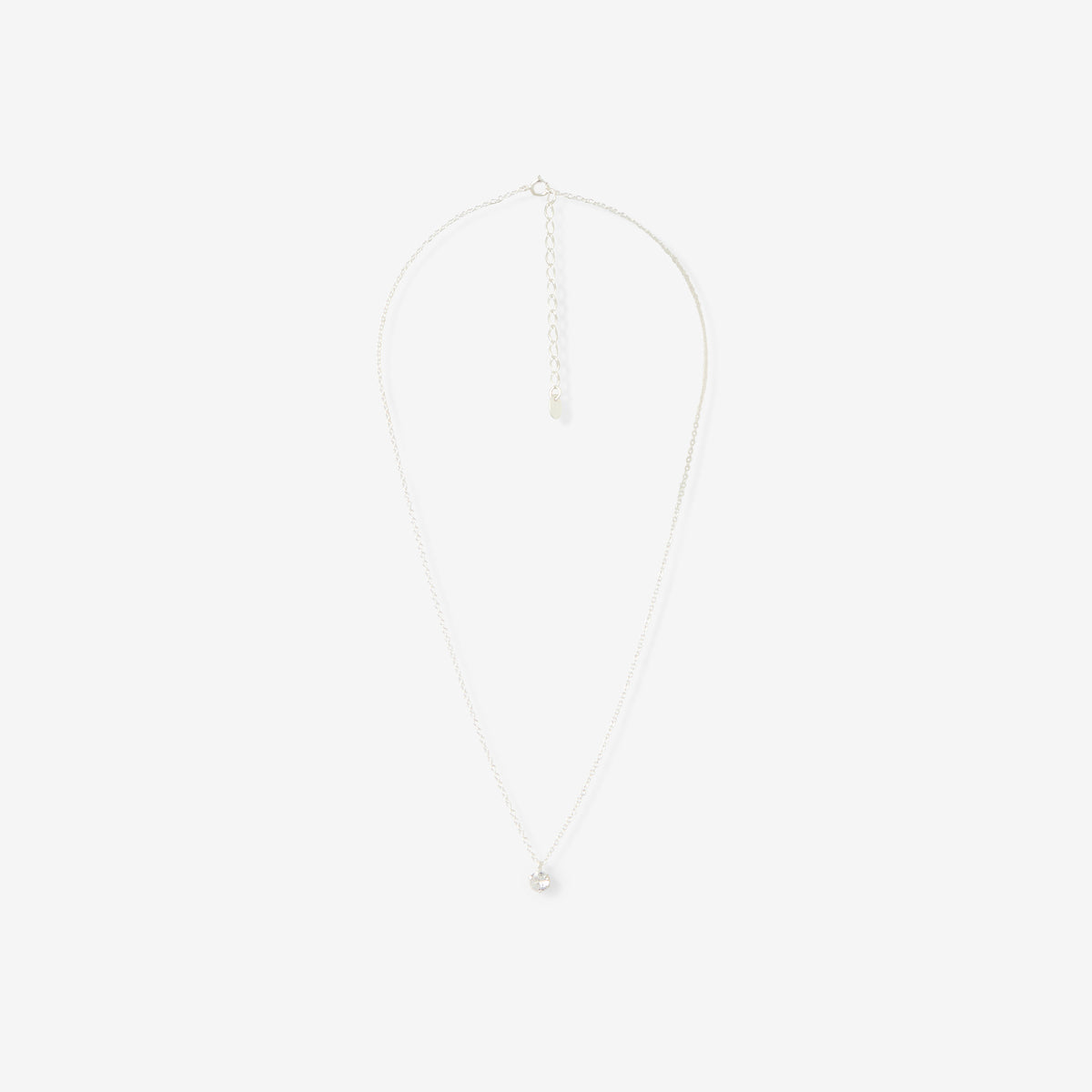 Collier pendentif zircon - argent garanti 925